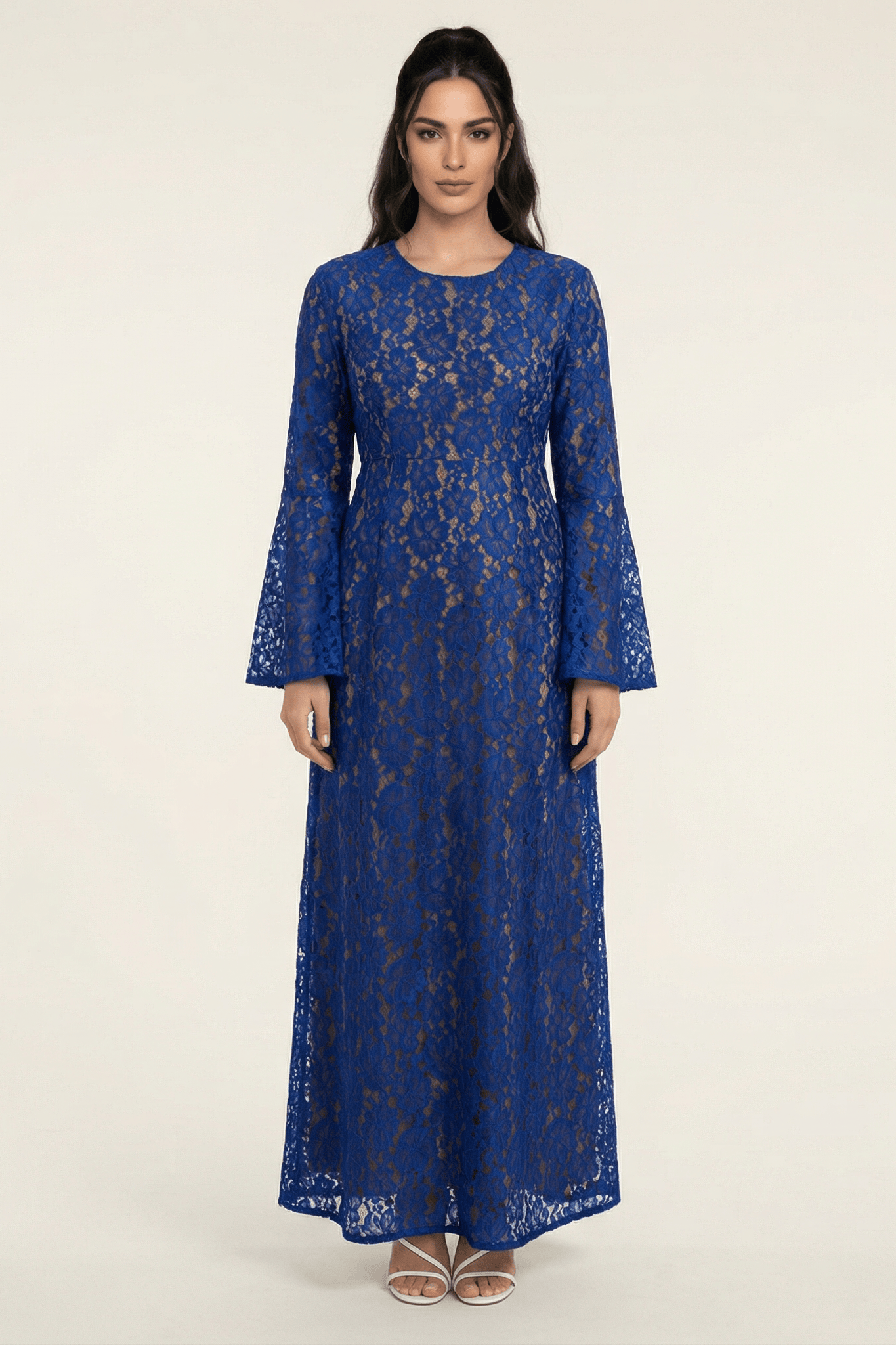 Bella Bell Sleeve lace Maxi dress Kabayare
