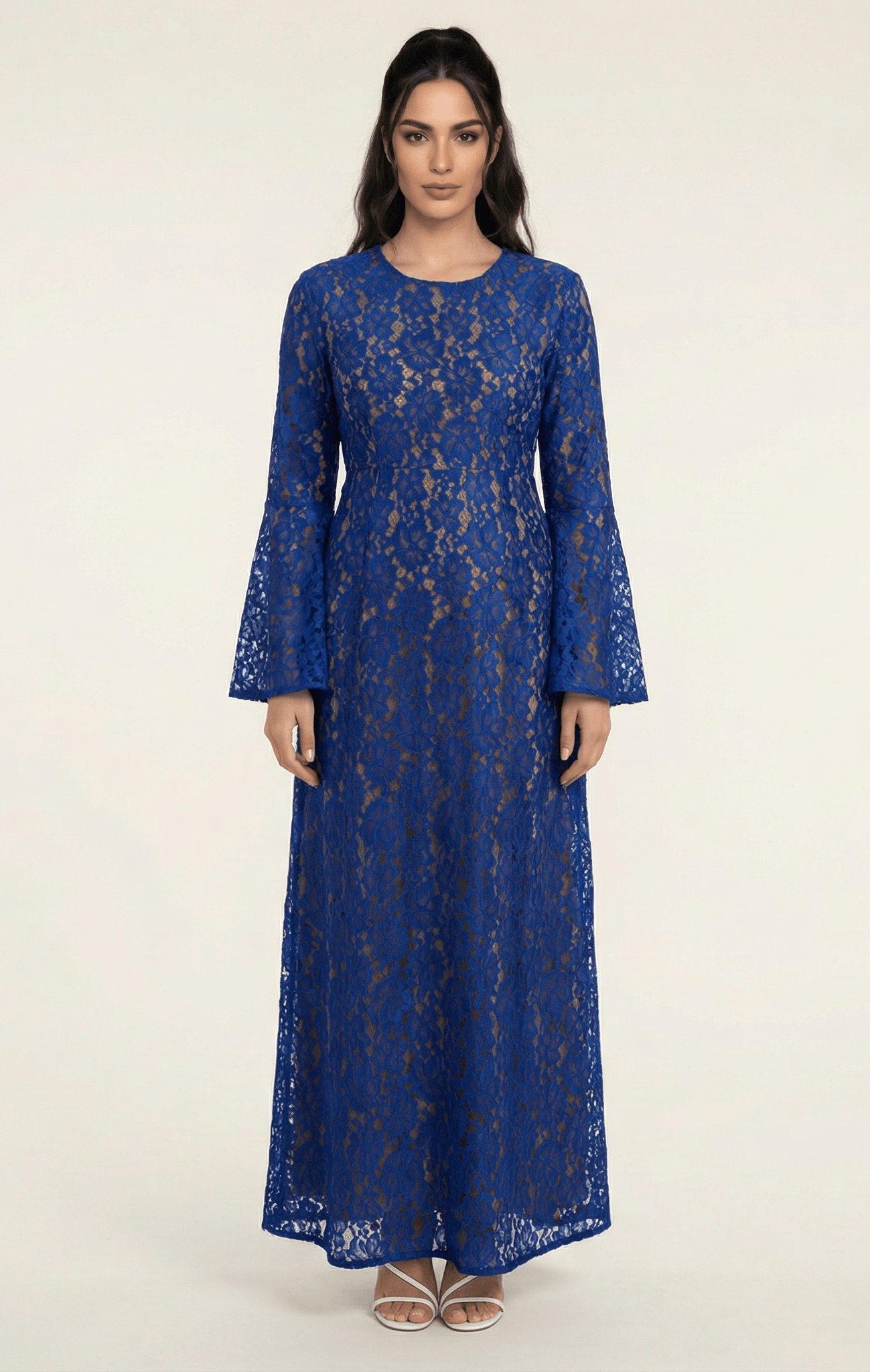 Bella Bell Sleeve lace Maxi dress Kabayare