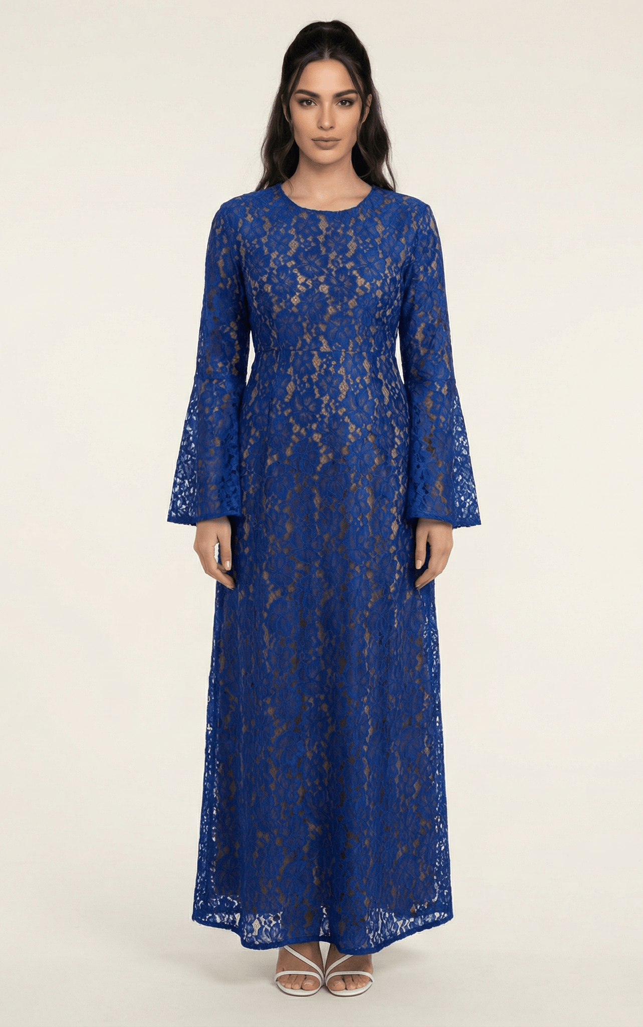 Bella Bell Sleeve lace Maxi dress Kabayare