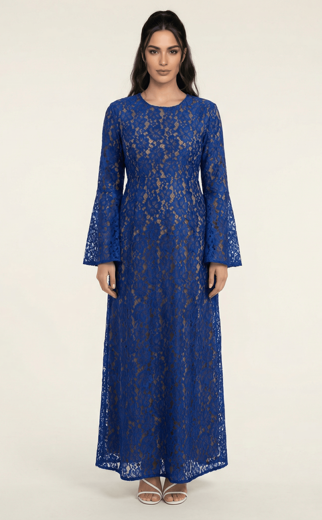 Bella Bell Sleeve lace Maxi dress Kabayare
