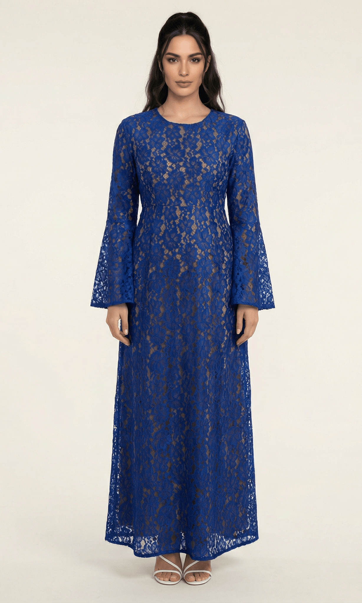 Bella Bell Sleeve lace Maxi dress Kabayare