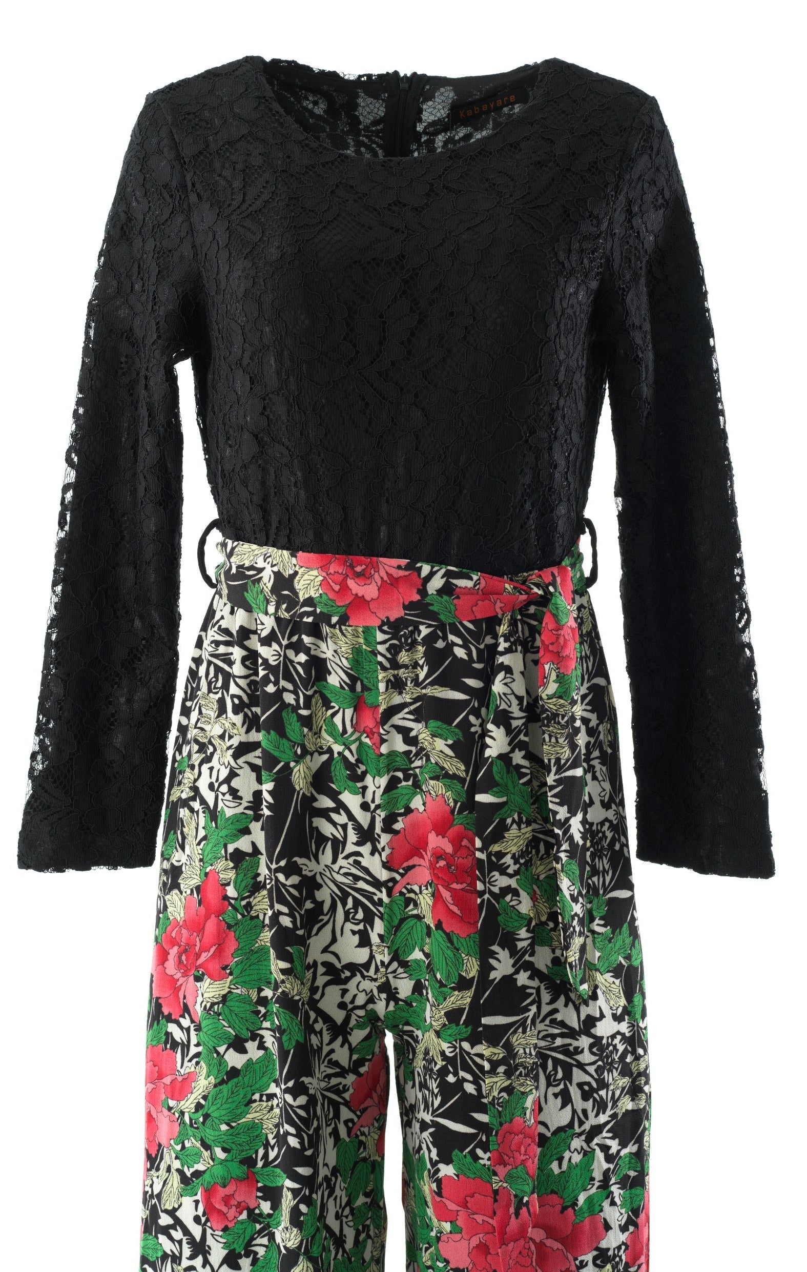 Black floral jumpsuits Kabayare