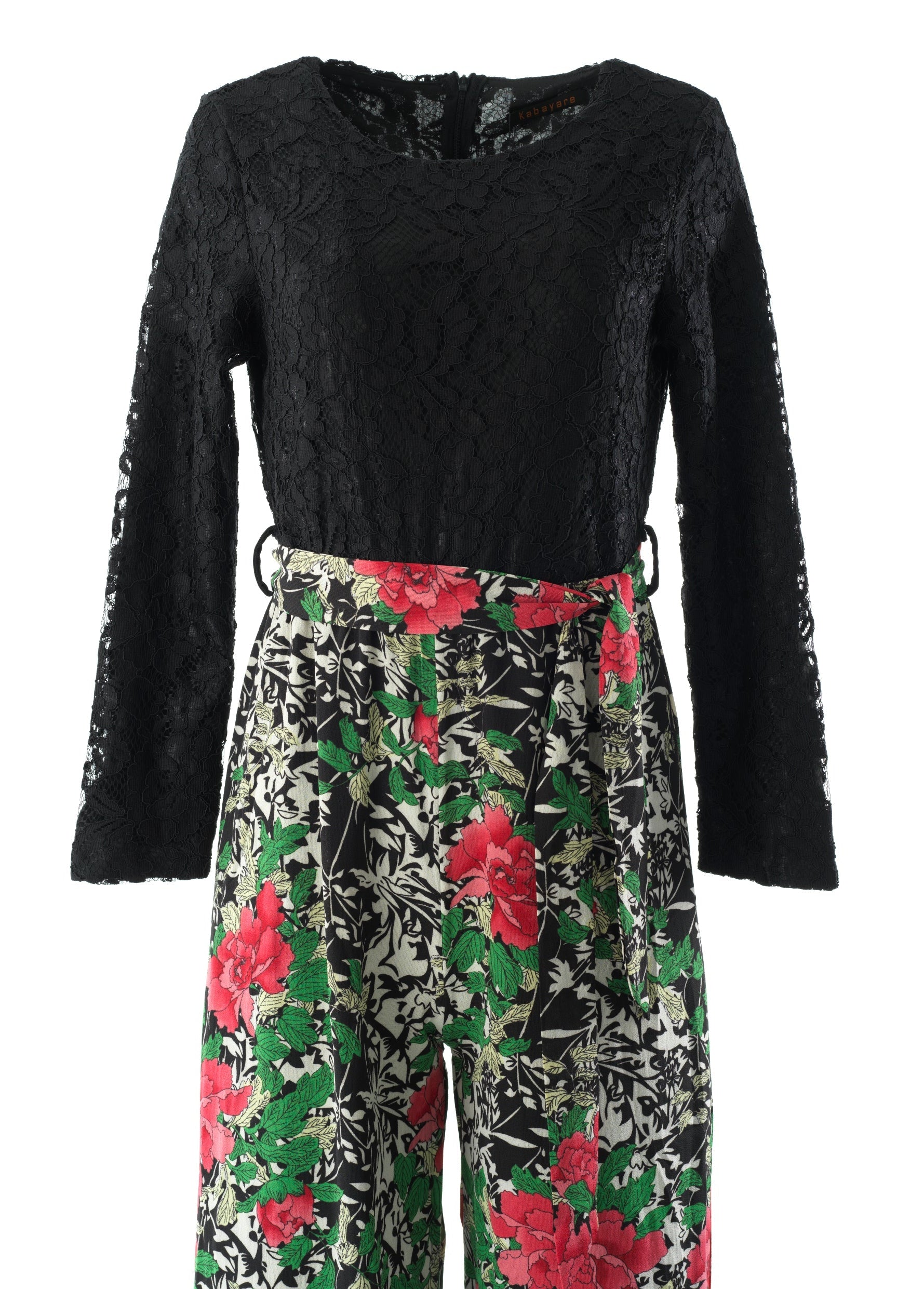 Black floral jumpsuits Kabayare