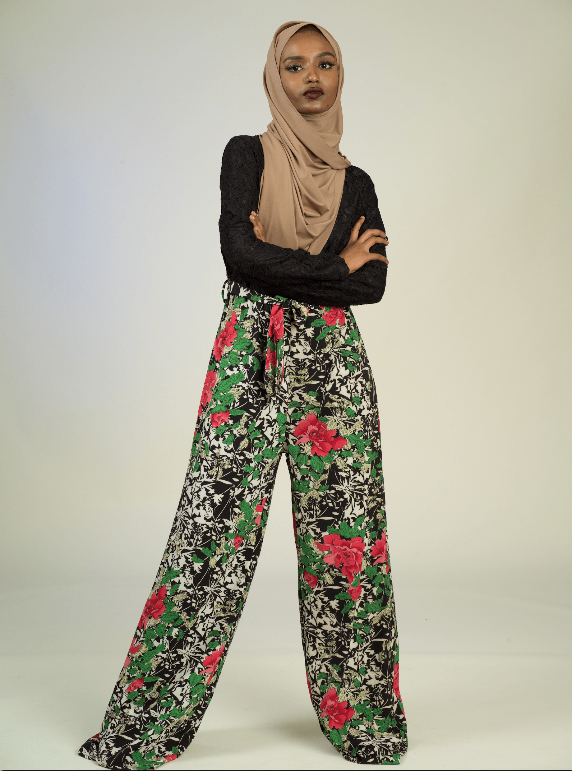 Black floral jumpsuits Kabayare