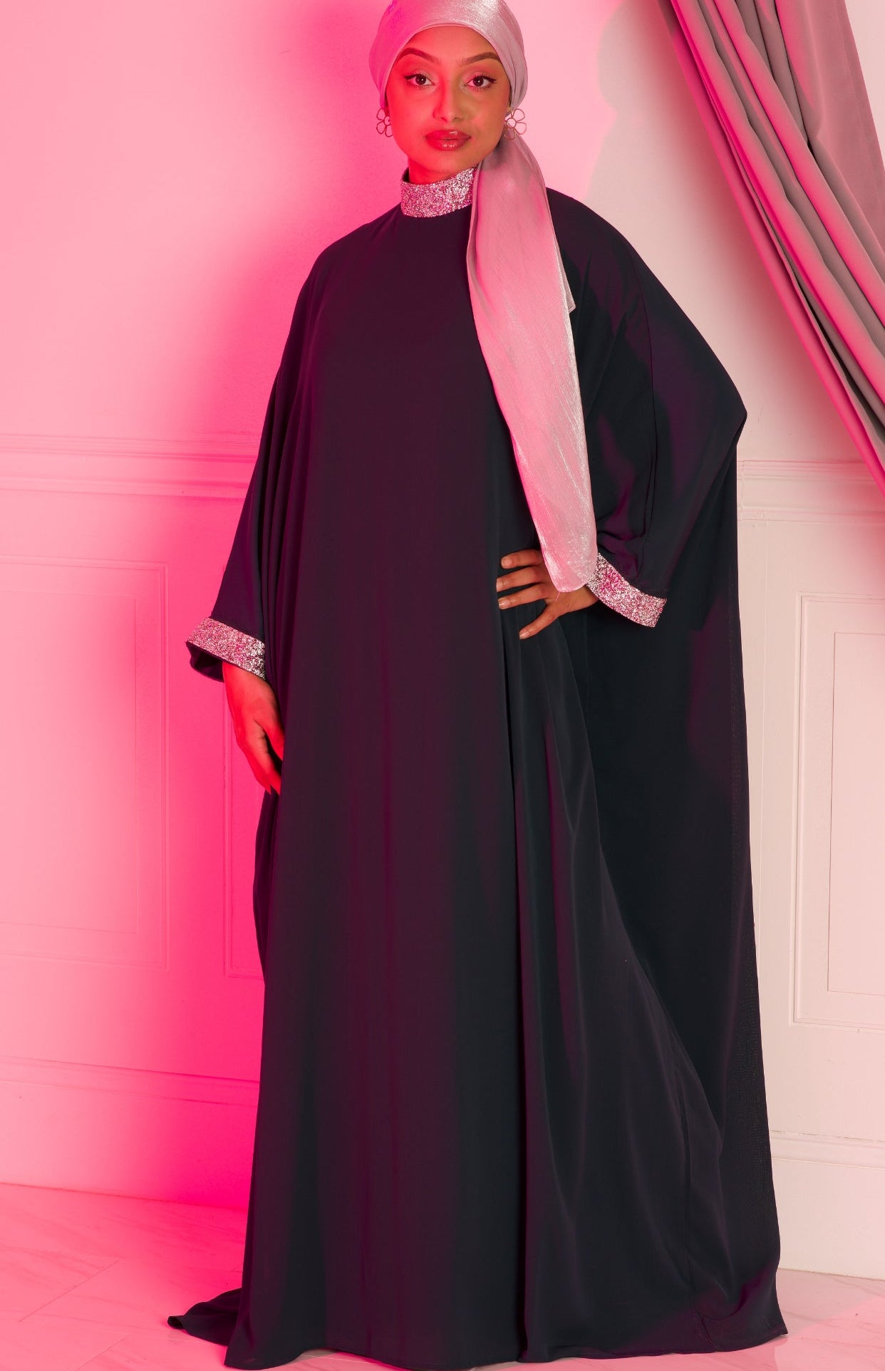 Black luxurious kaftan dress Kabayare