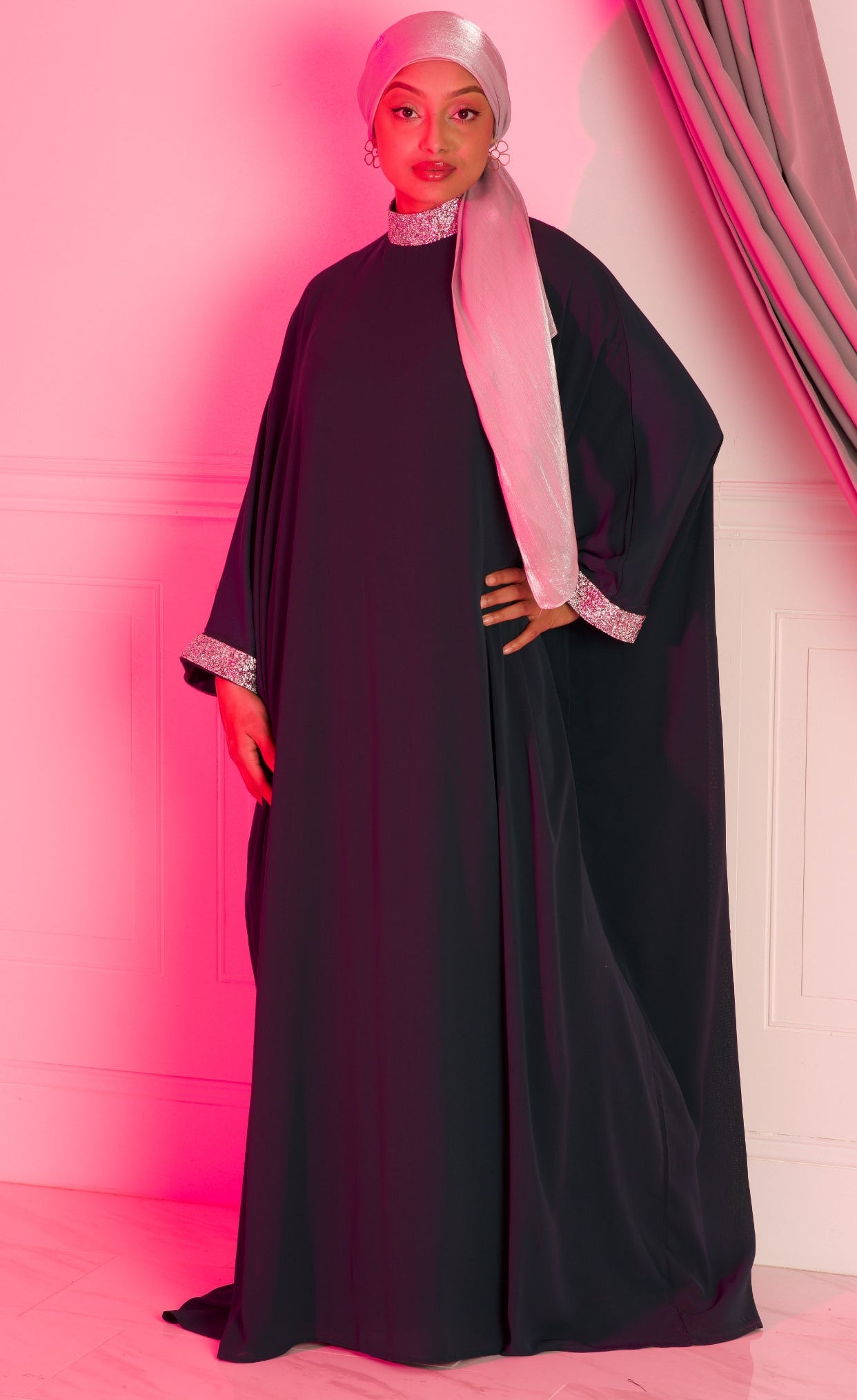 Black luxurious kaftan dress Kabayare