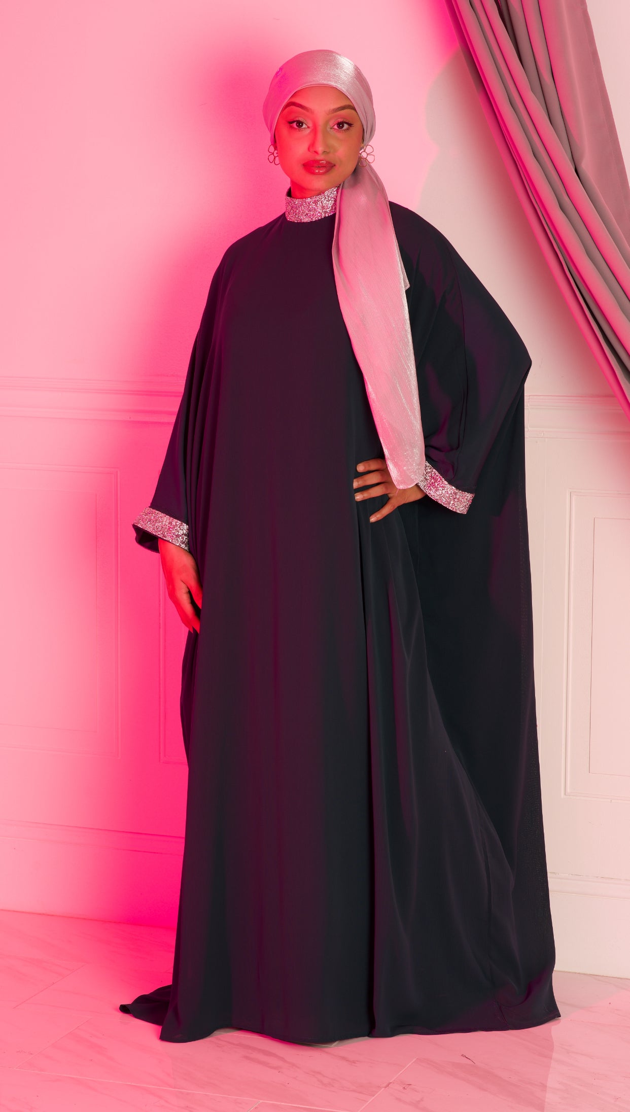 Black luxurious kaftan dress Kabayare