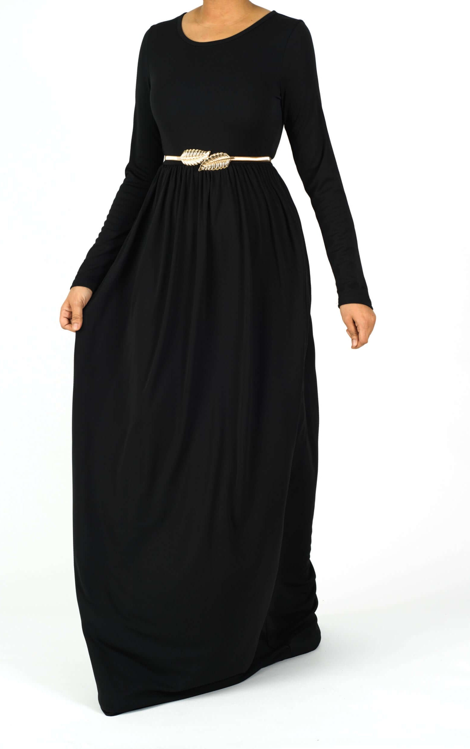 Black original Milk Silk Maxi Dress Kabayare