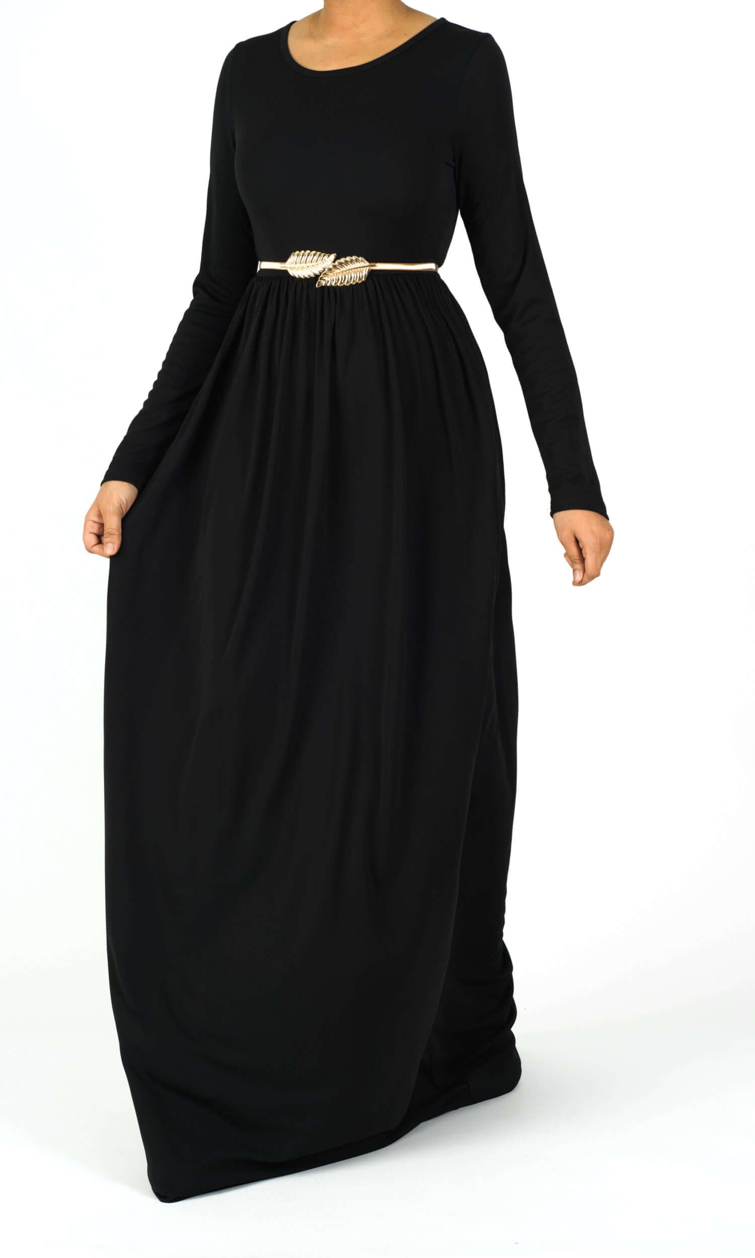 Black original Milk Silk Maxi Dress Kabayare