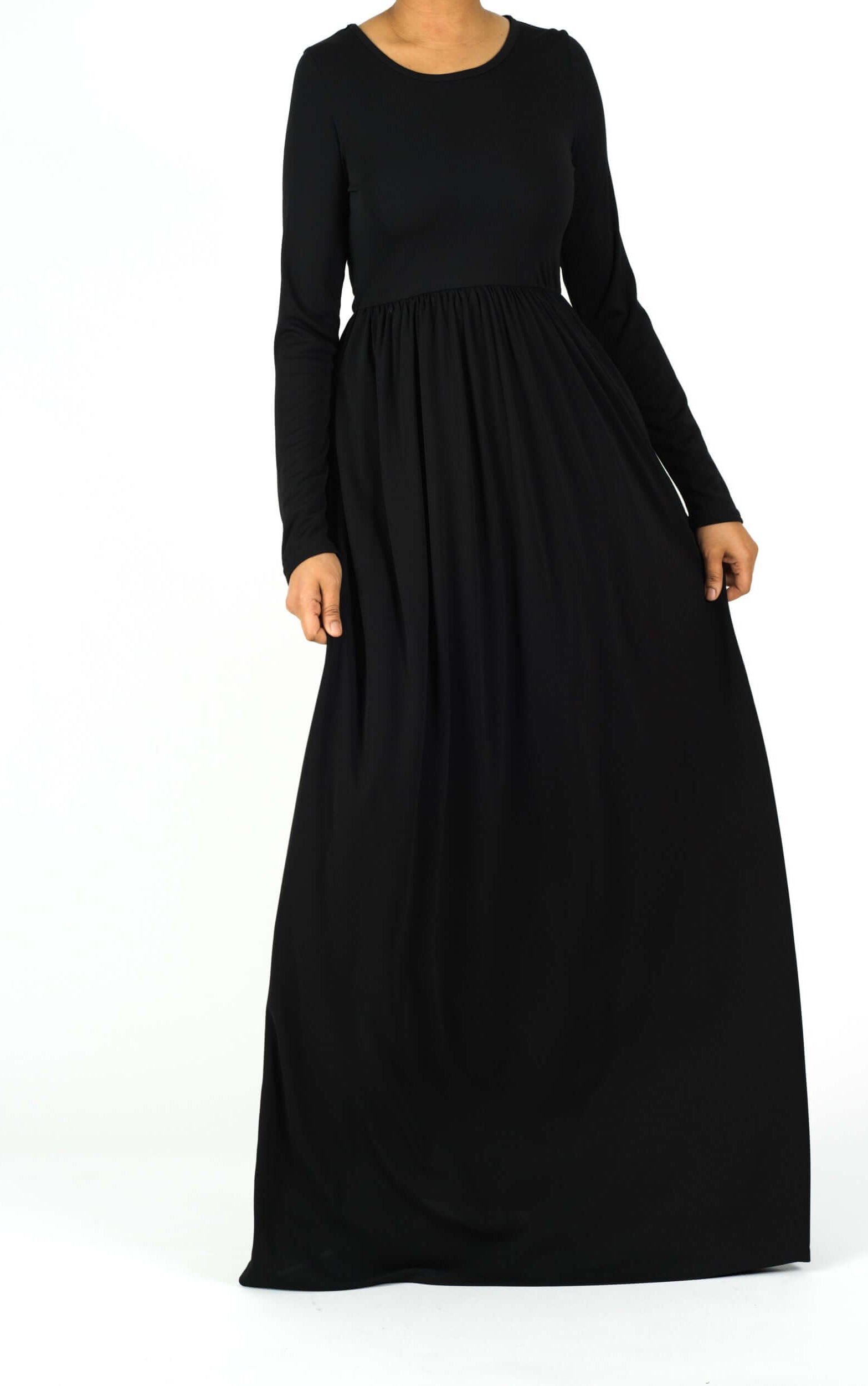 Black original Milk Silk Maxi Dress Kabayare