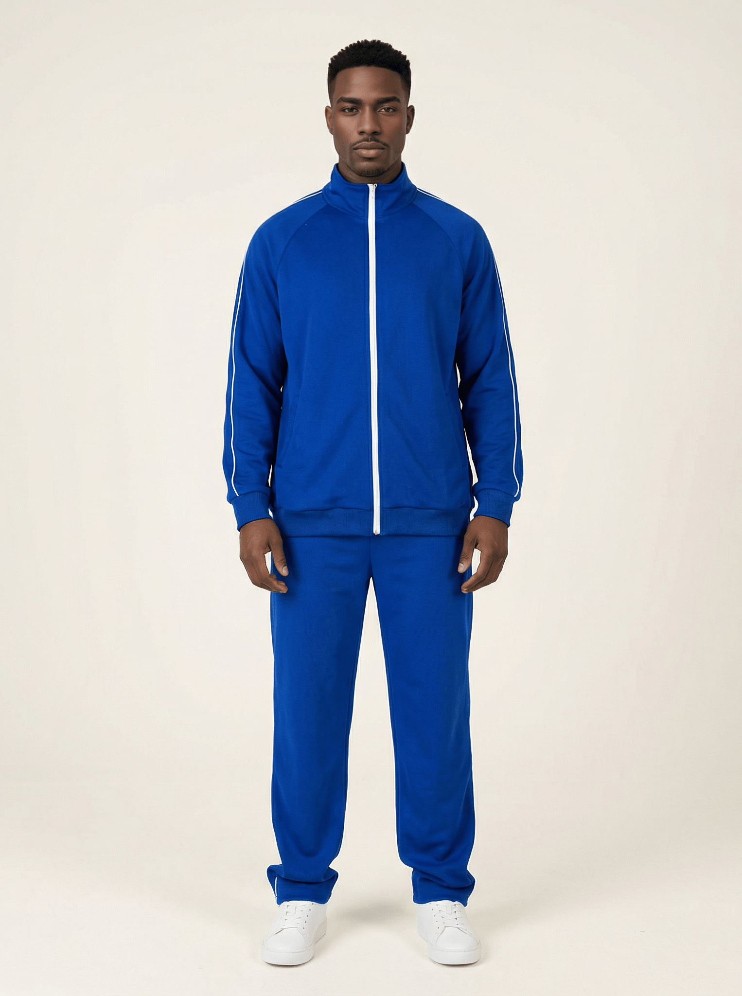 Blue Sports Jumpsuit set Kabayare