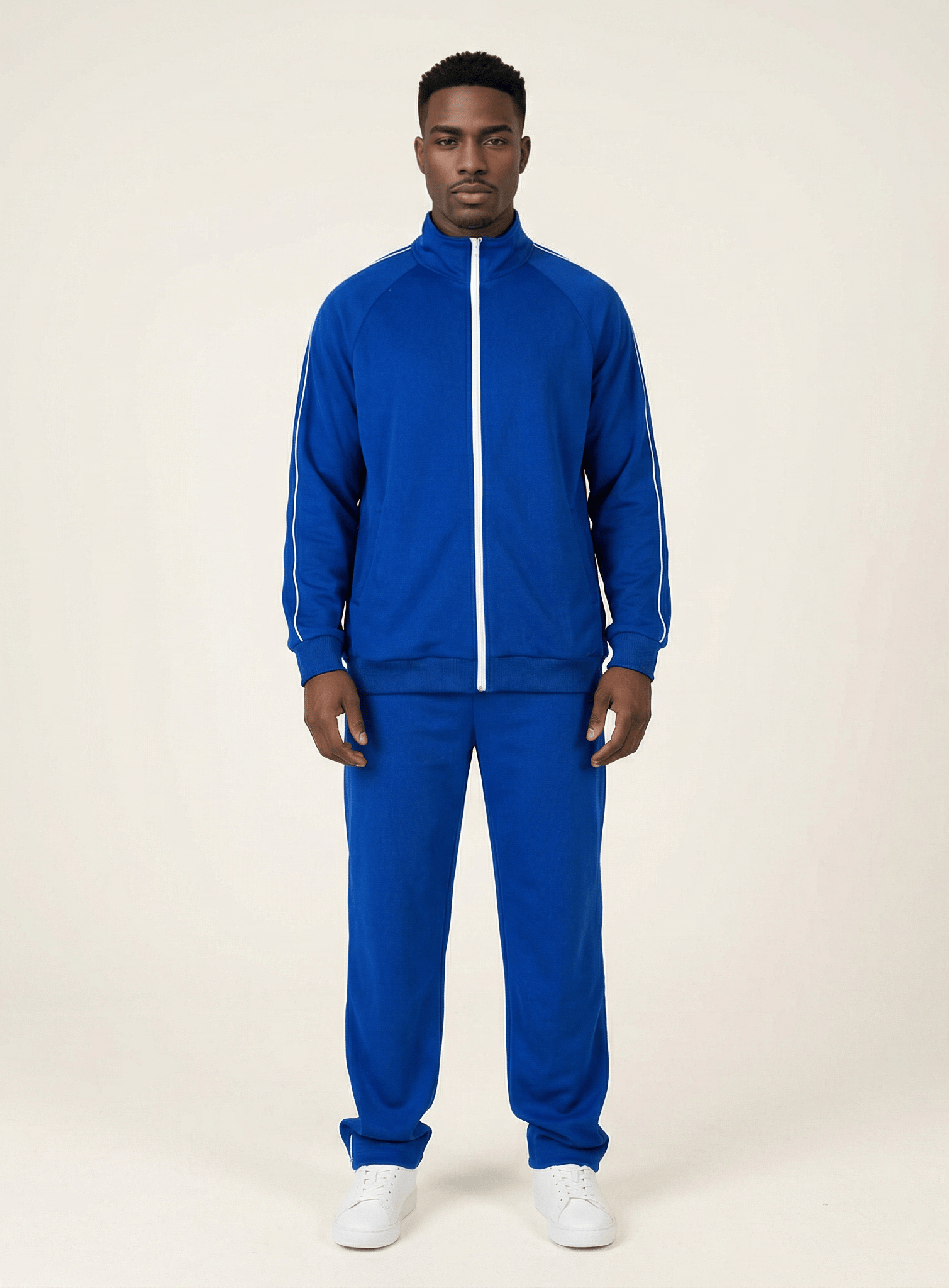 Blue Sports Jumpsuit set Kabayare