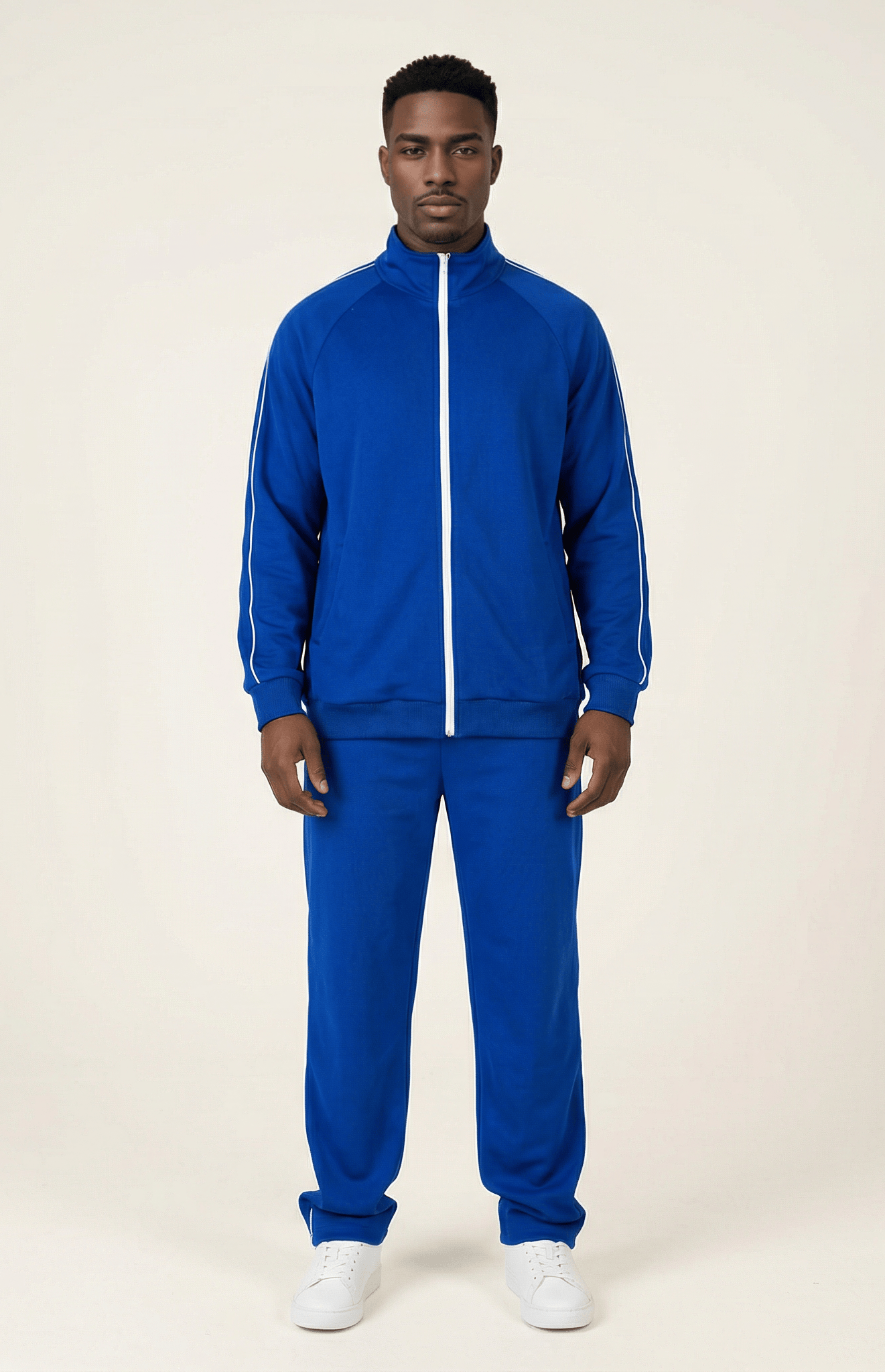 Blue Sports Jumpsuit set Kabayare