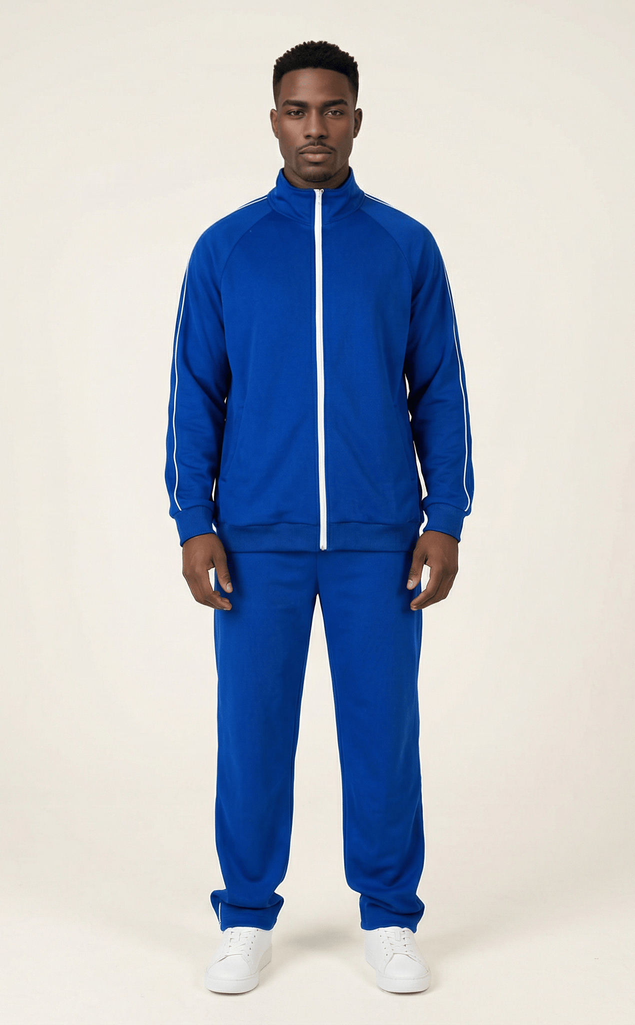 Blue Sports Jumpsuit set Kabayare