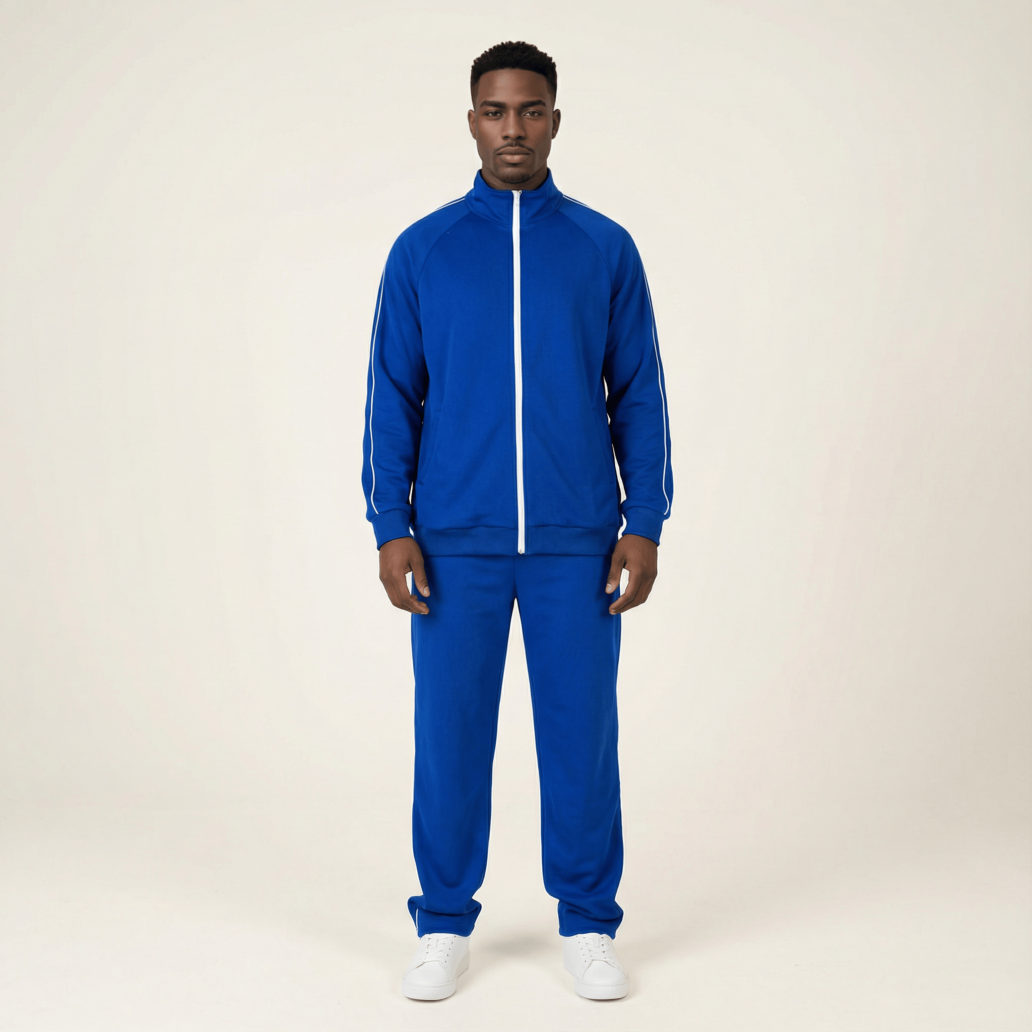 Blue Sports Jumpsuit set Kabayare