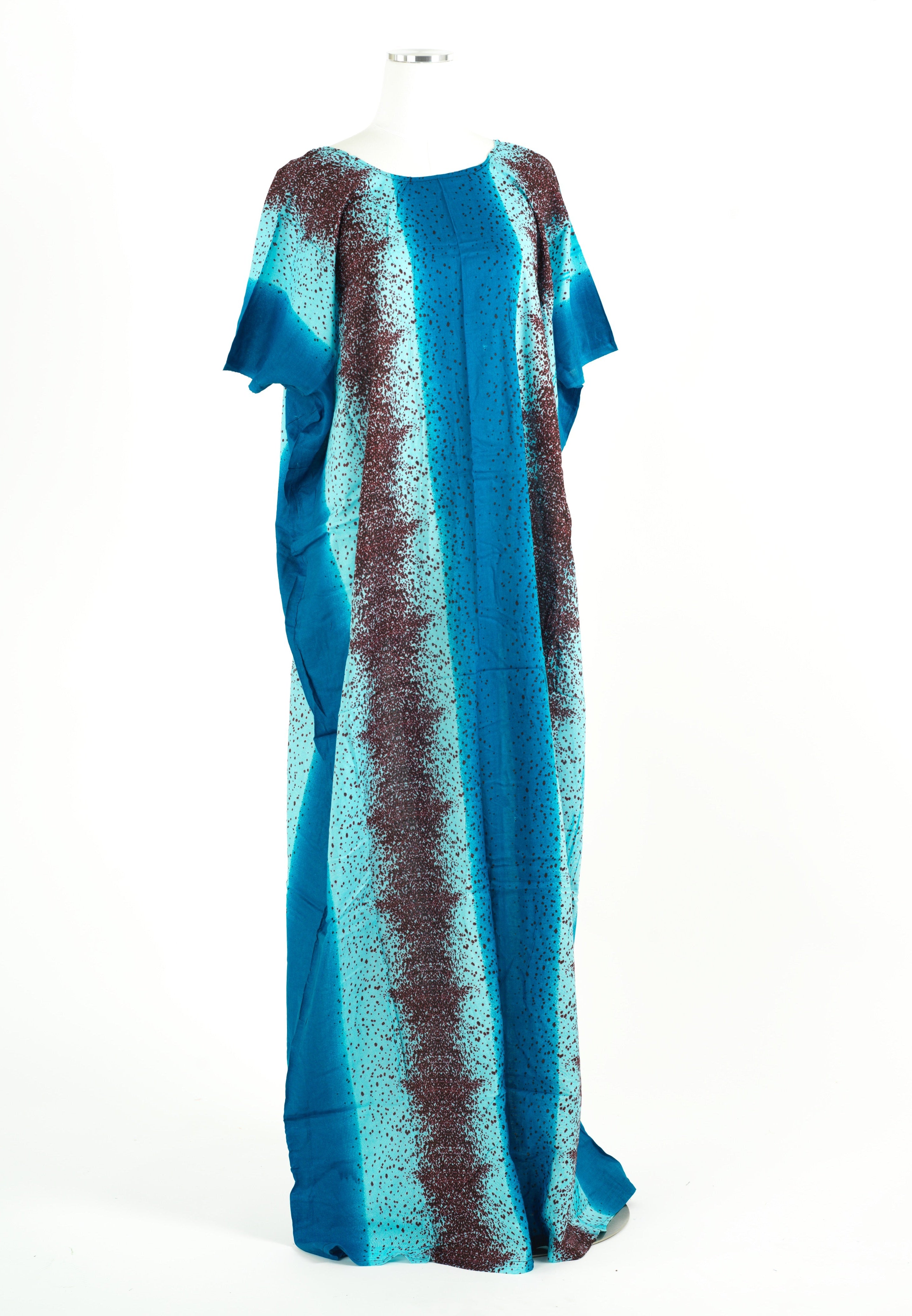 Bluenia print bati dress Kabayare