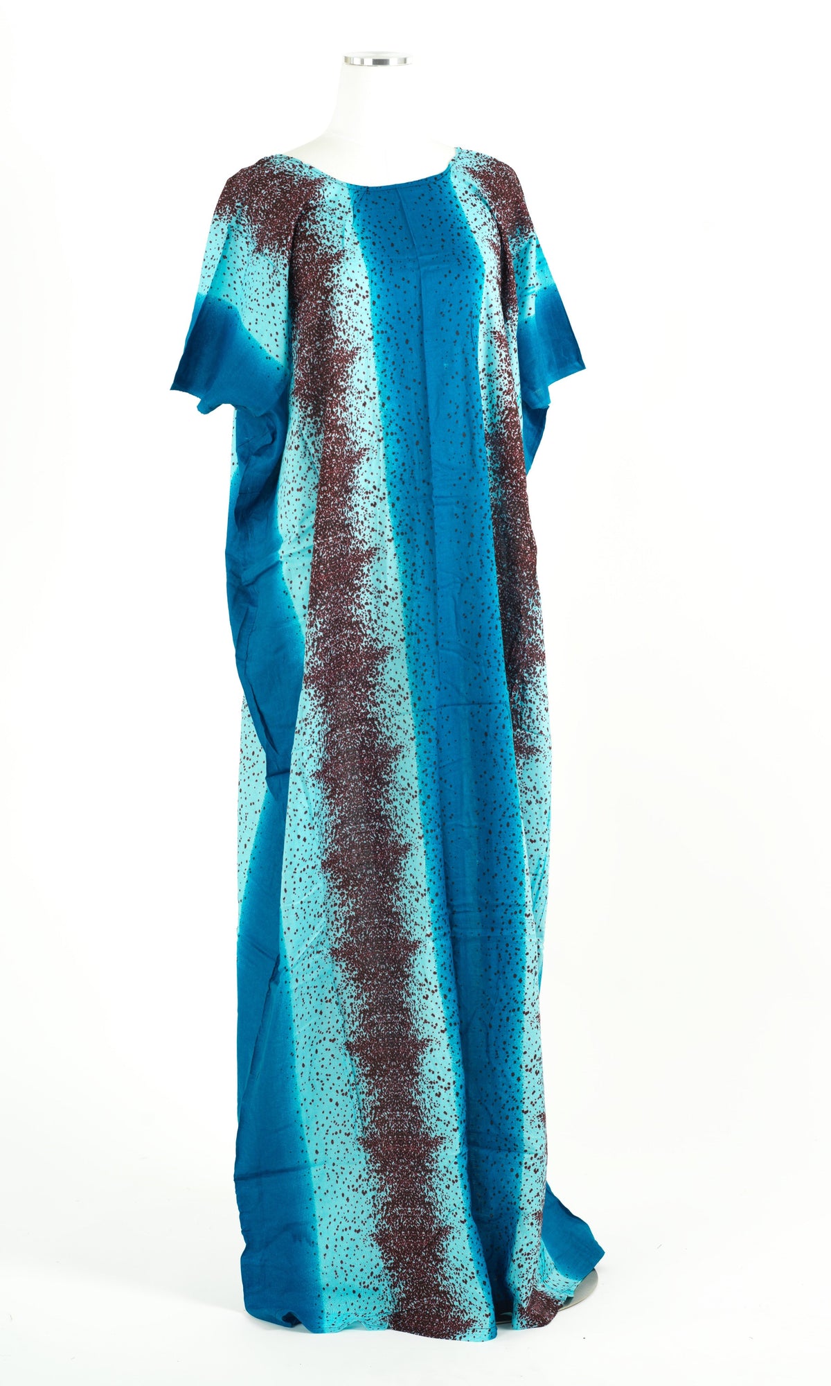 Bluenia print bati dress Kabayare