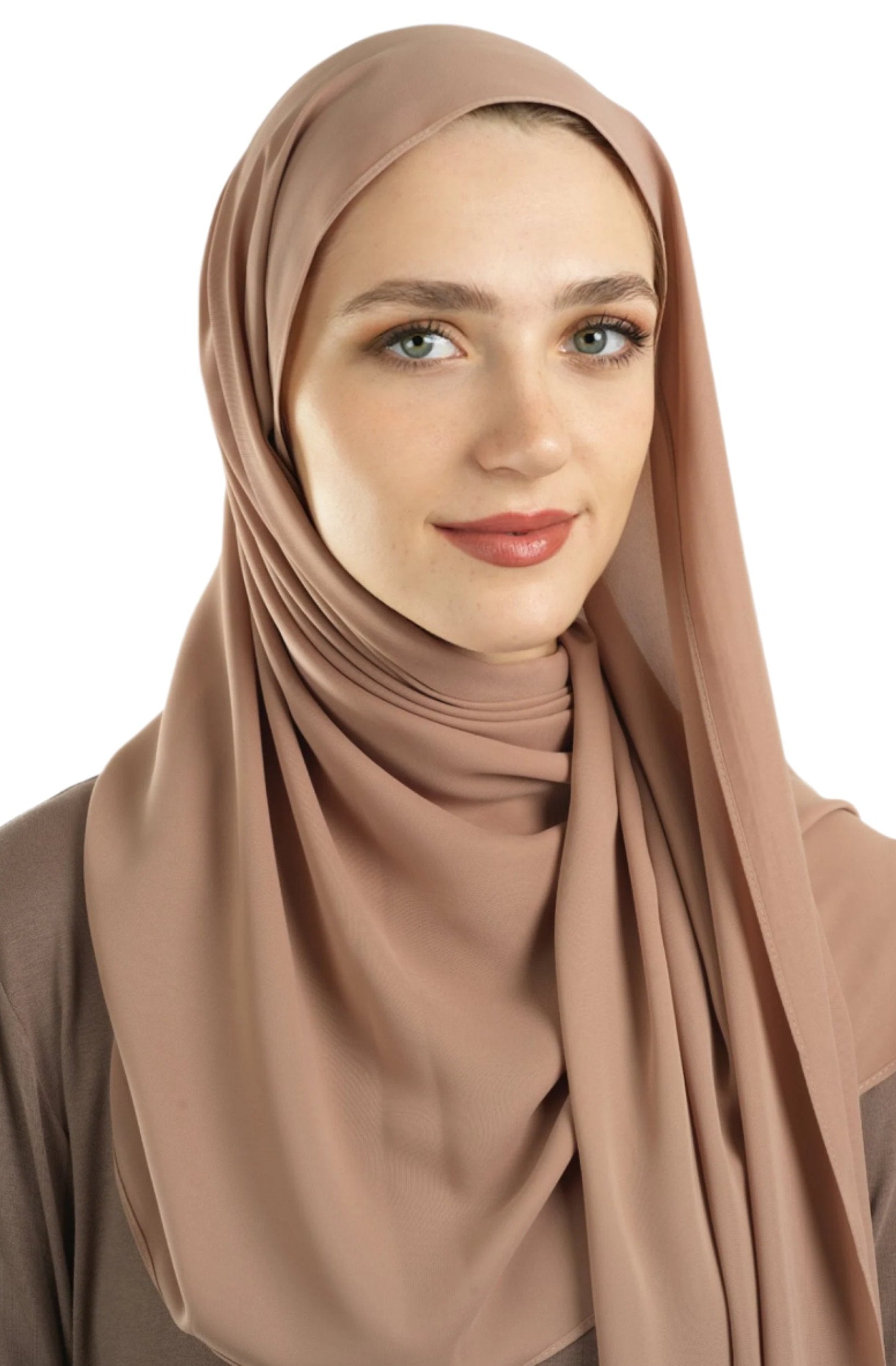 Blush Korean Nida hijab Kabayare