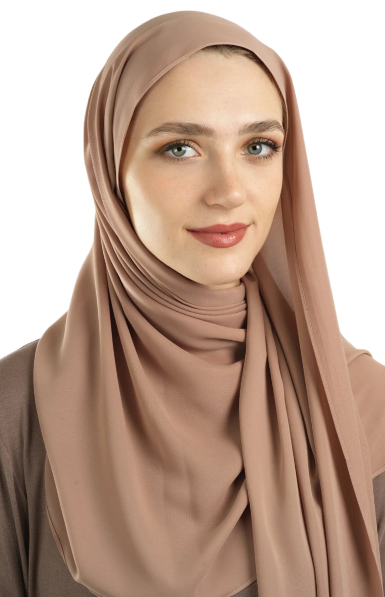 Blush Korean Nida hijab Kabayare
