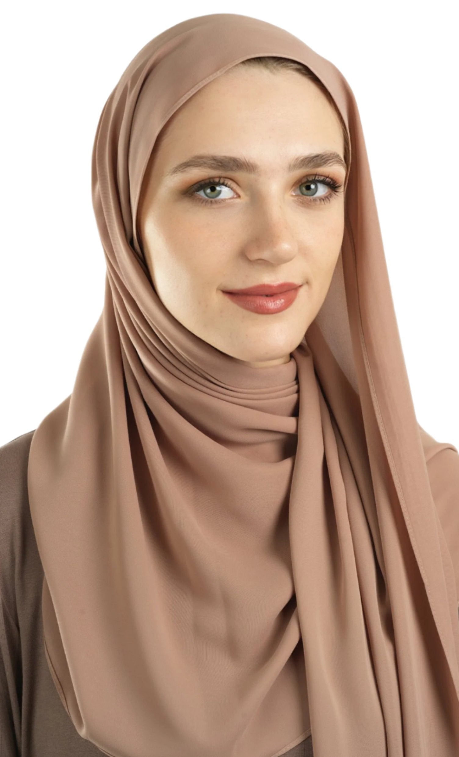 Blush Korean Nida hijab Kabayare