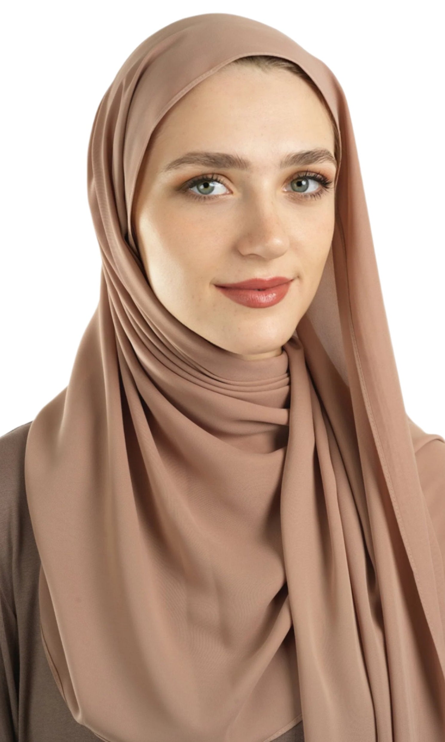 Blush Korean Nida hijab Kabayare