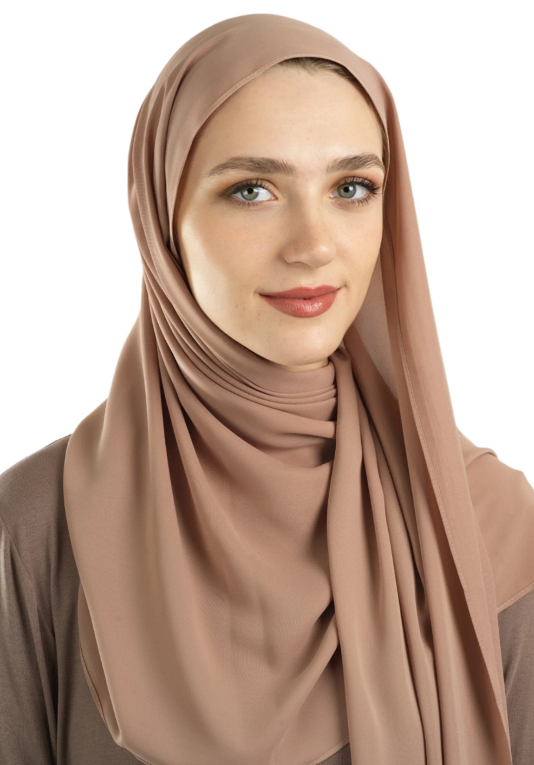 Blush Korean Nida hijab Kabayare