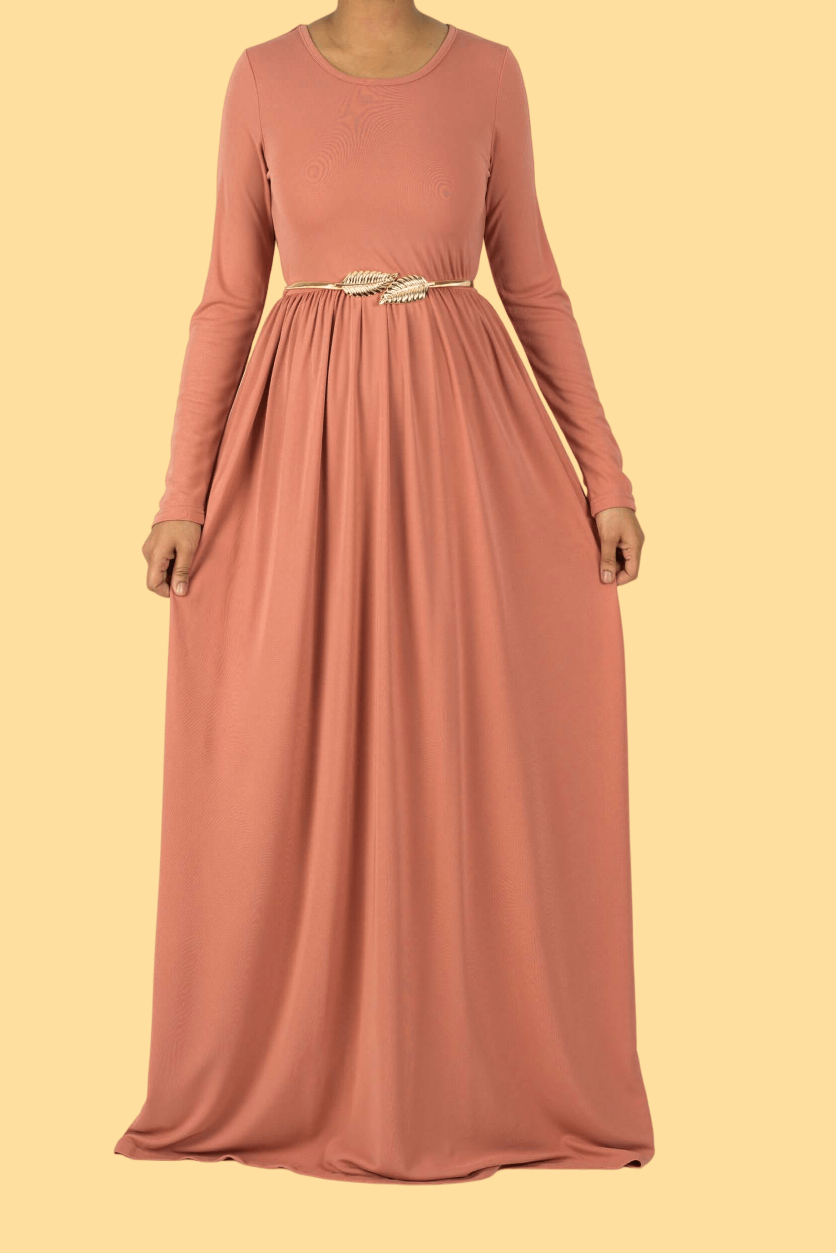 Blush Original Milk Silk modest Maxi Dress Kabayare