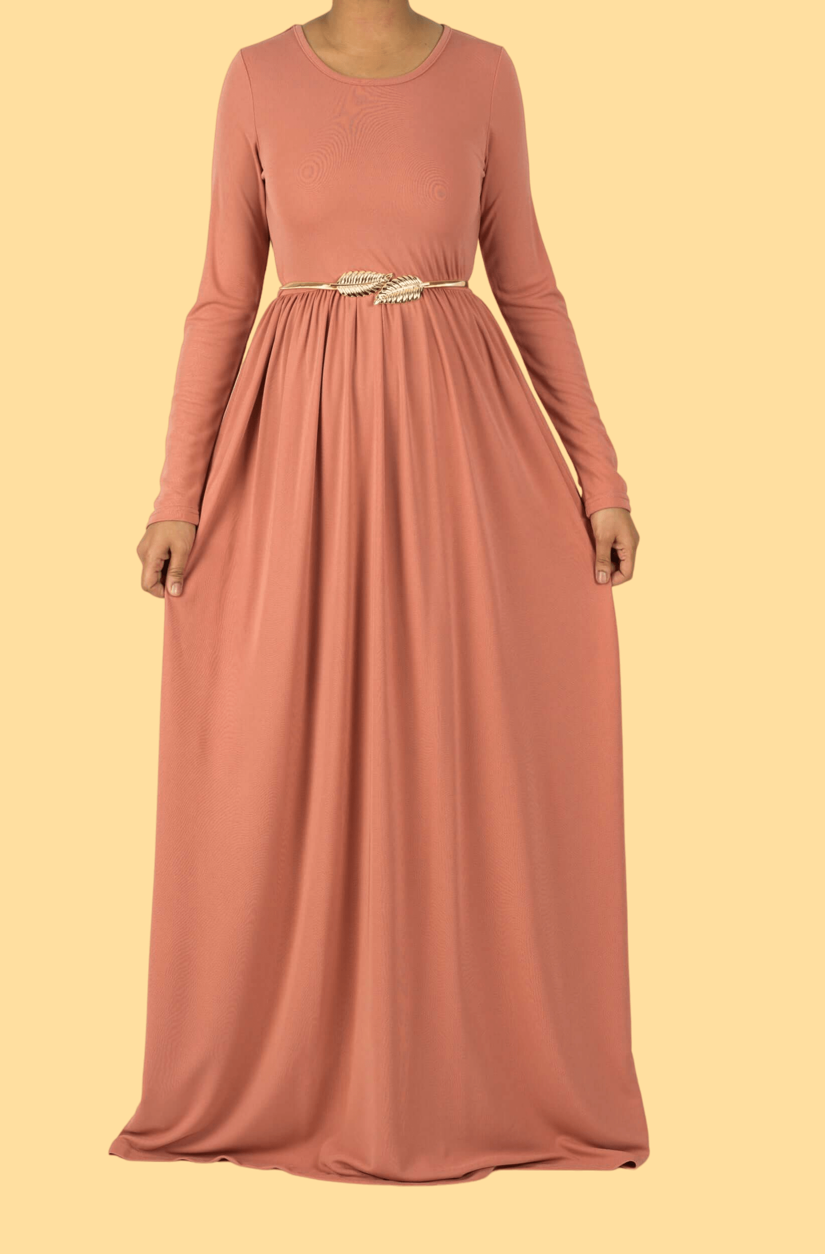 Blush Original Milk Silk modest Maxi Dress Kabayare