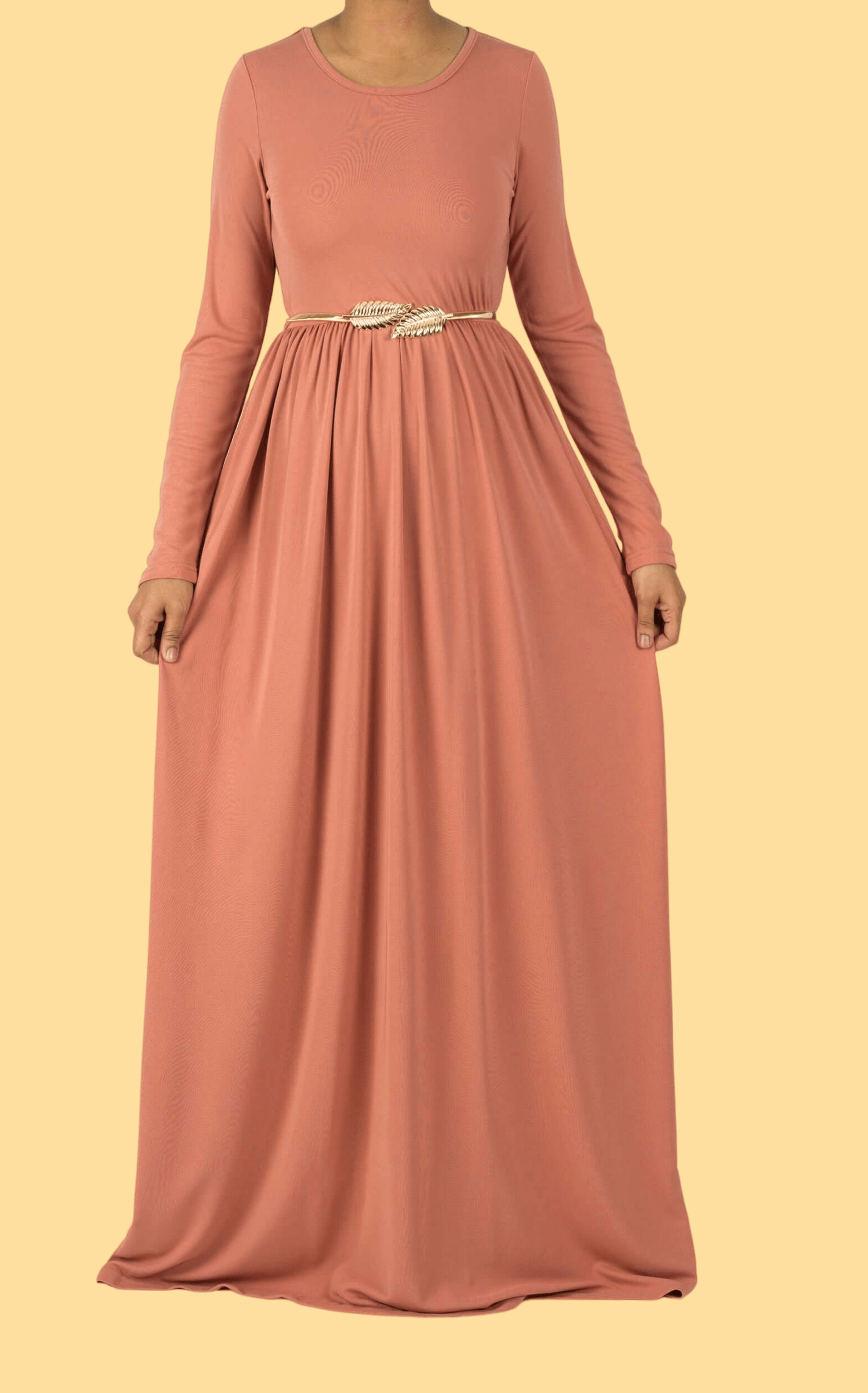 Blush Original Milk Silk modest Maxi Dress Kabayare