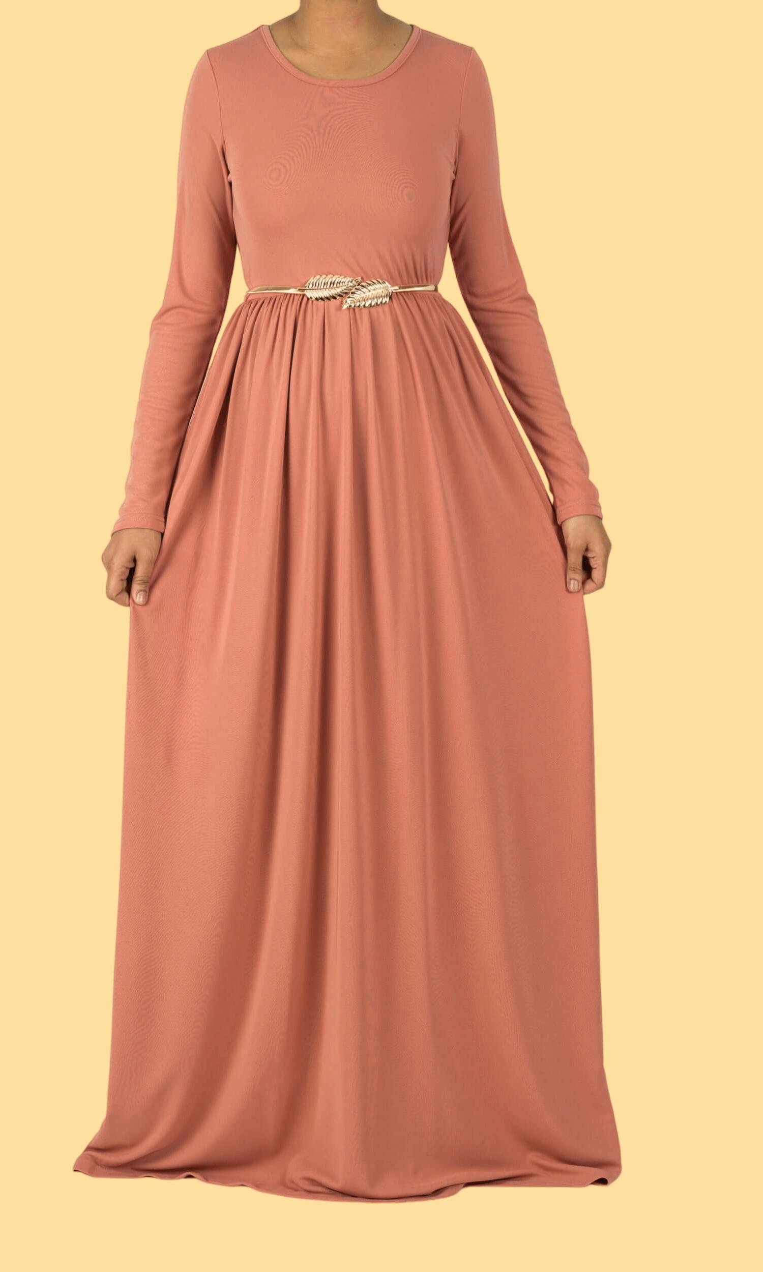 Blush Original Milk Silk modest Maxi Dress Kabayare