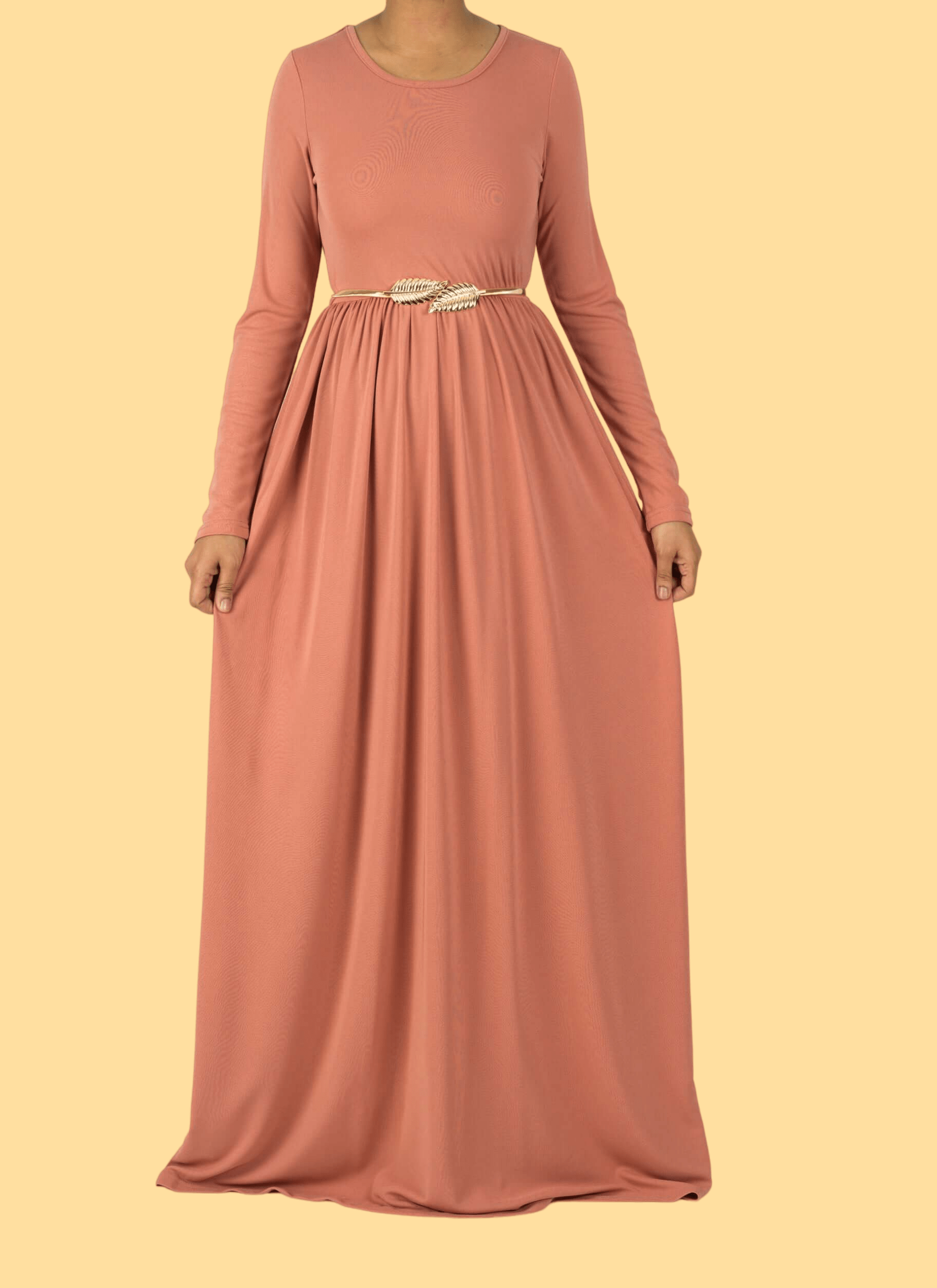 Blush Original Milk Silk modest Maxi Dress Kabayare