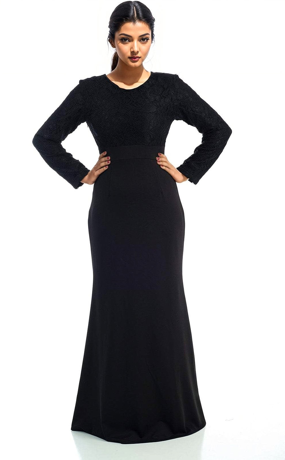Bow-tie Fetching maxi dress Kabayare