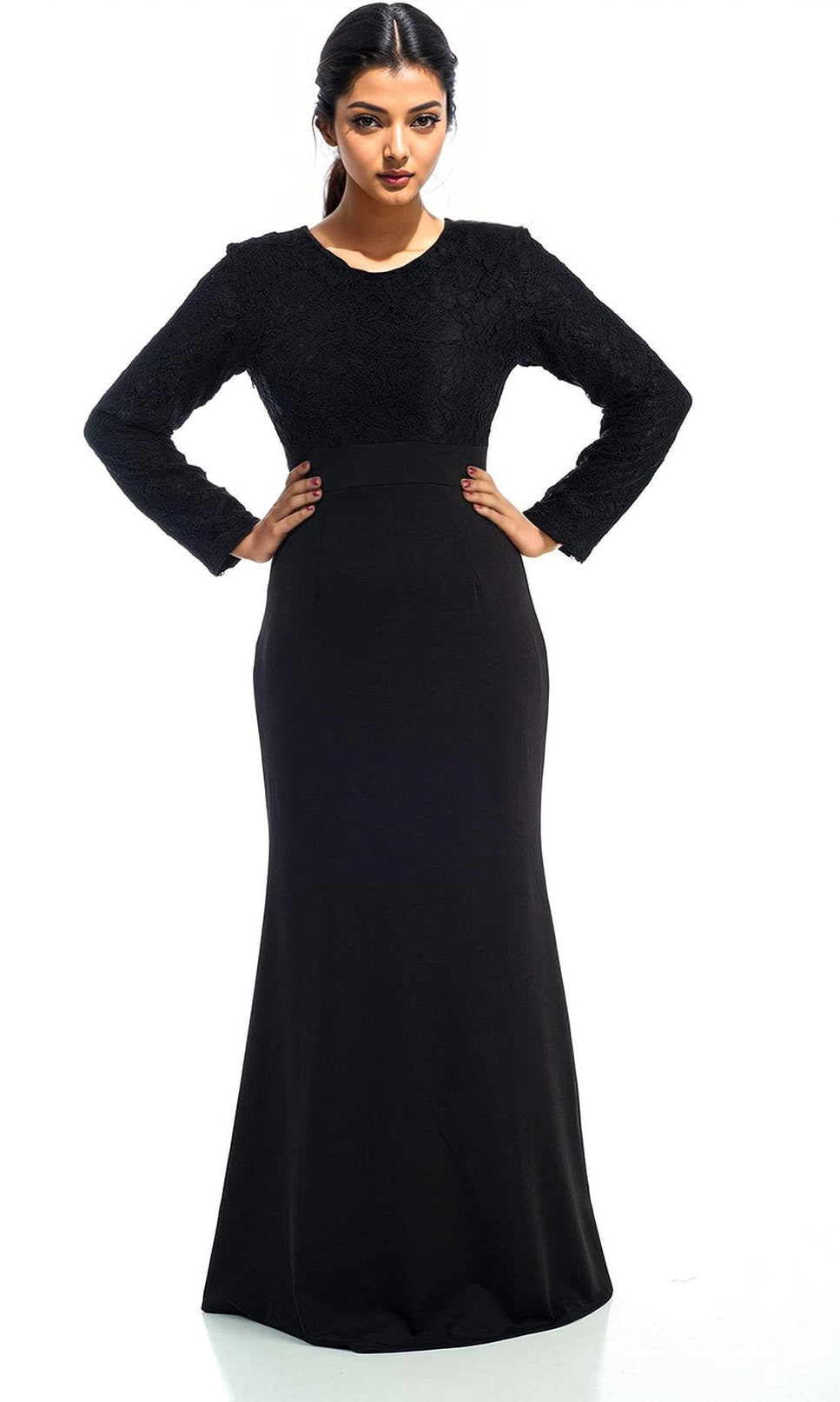 Bow-tie Fetching maxi dress Kabayare