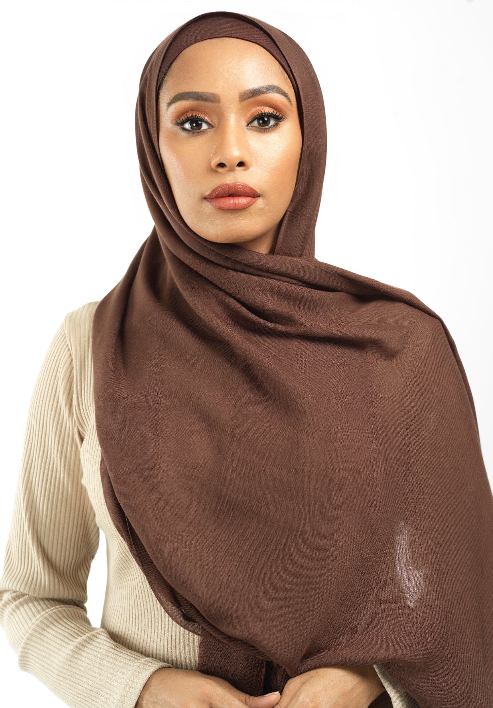 Brown Modal hijab Kabayare