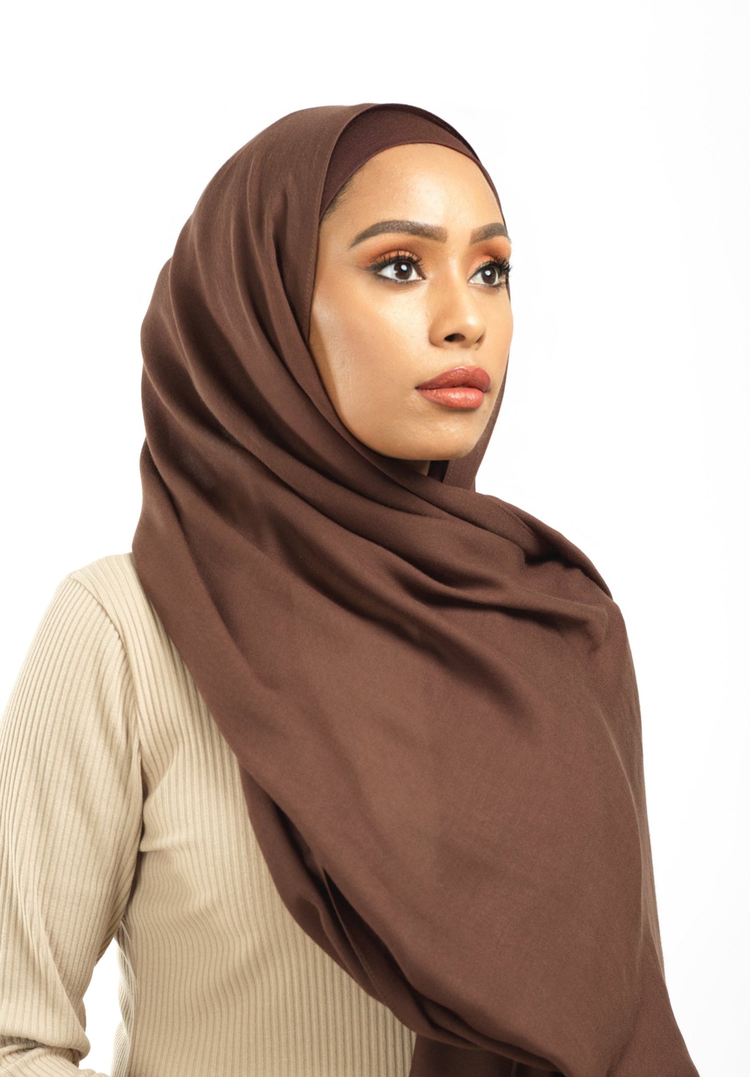 Brown Modal hijab Kabayare