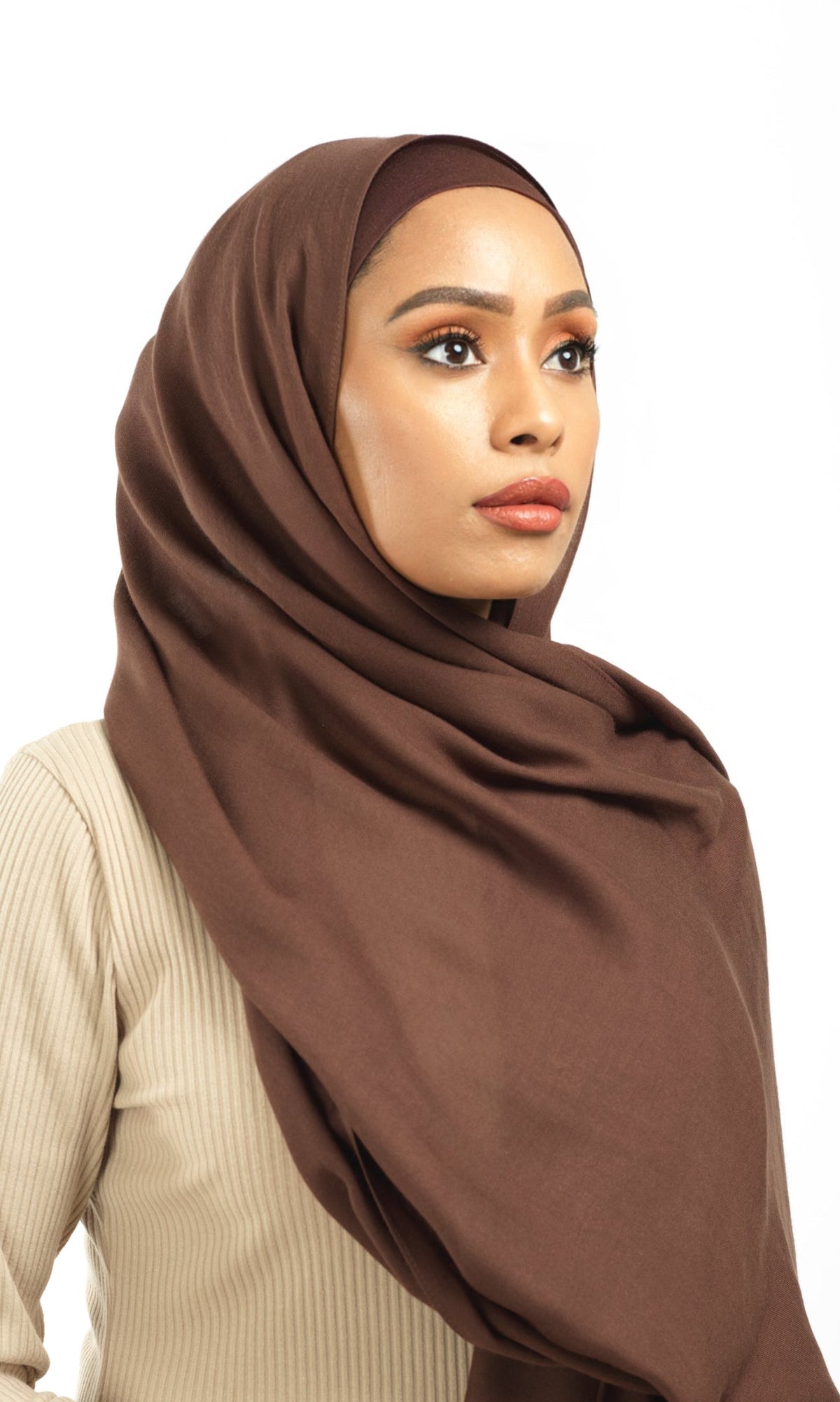 Brown Modal hijab Kabayare