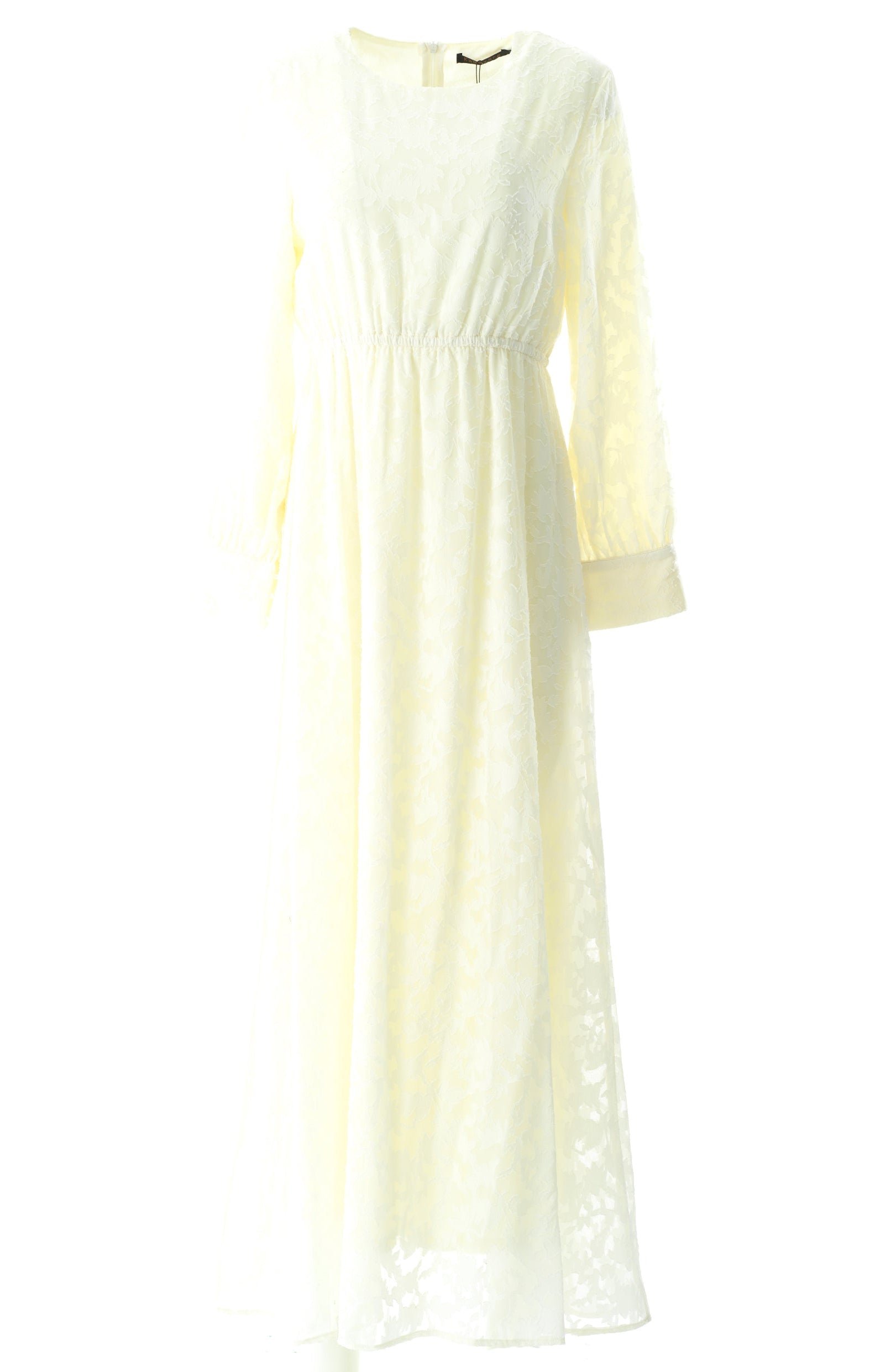 burnout floral maxi dress with belt Kabayare