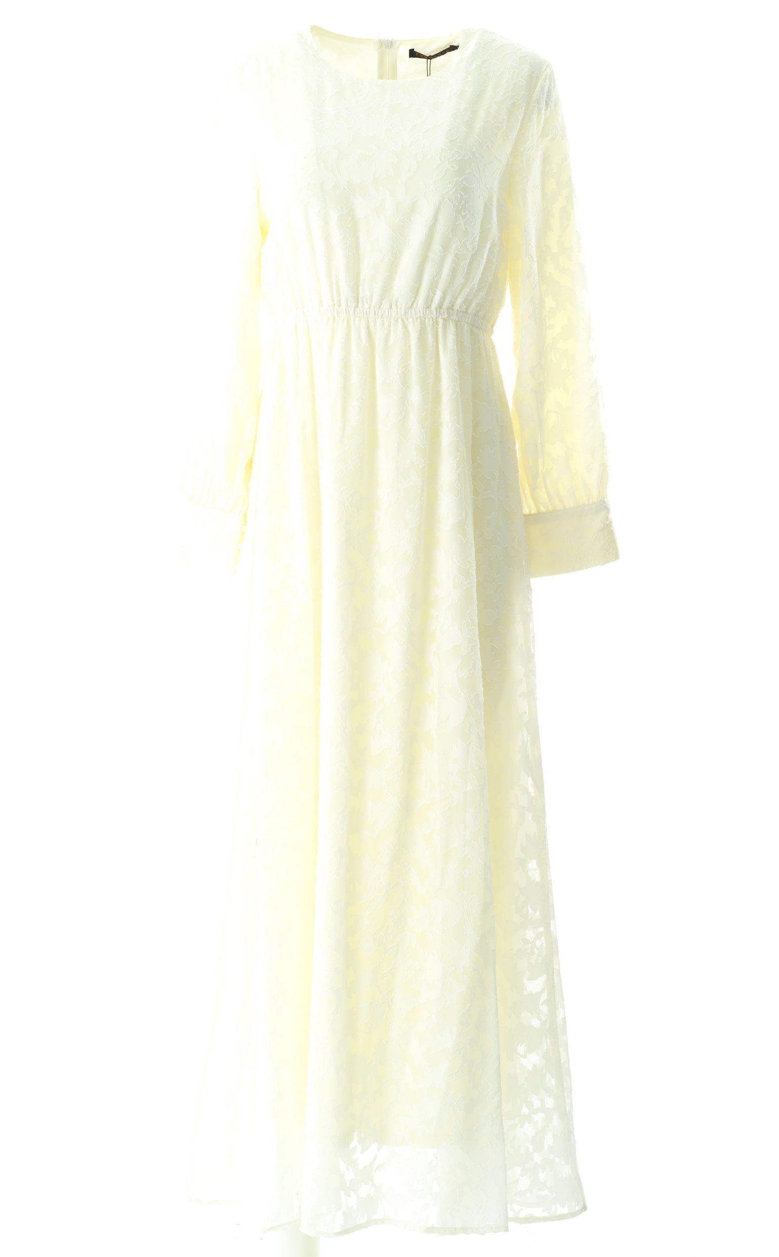 burnout floral maxi dress with belt Kabayare