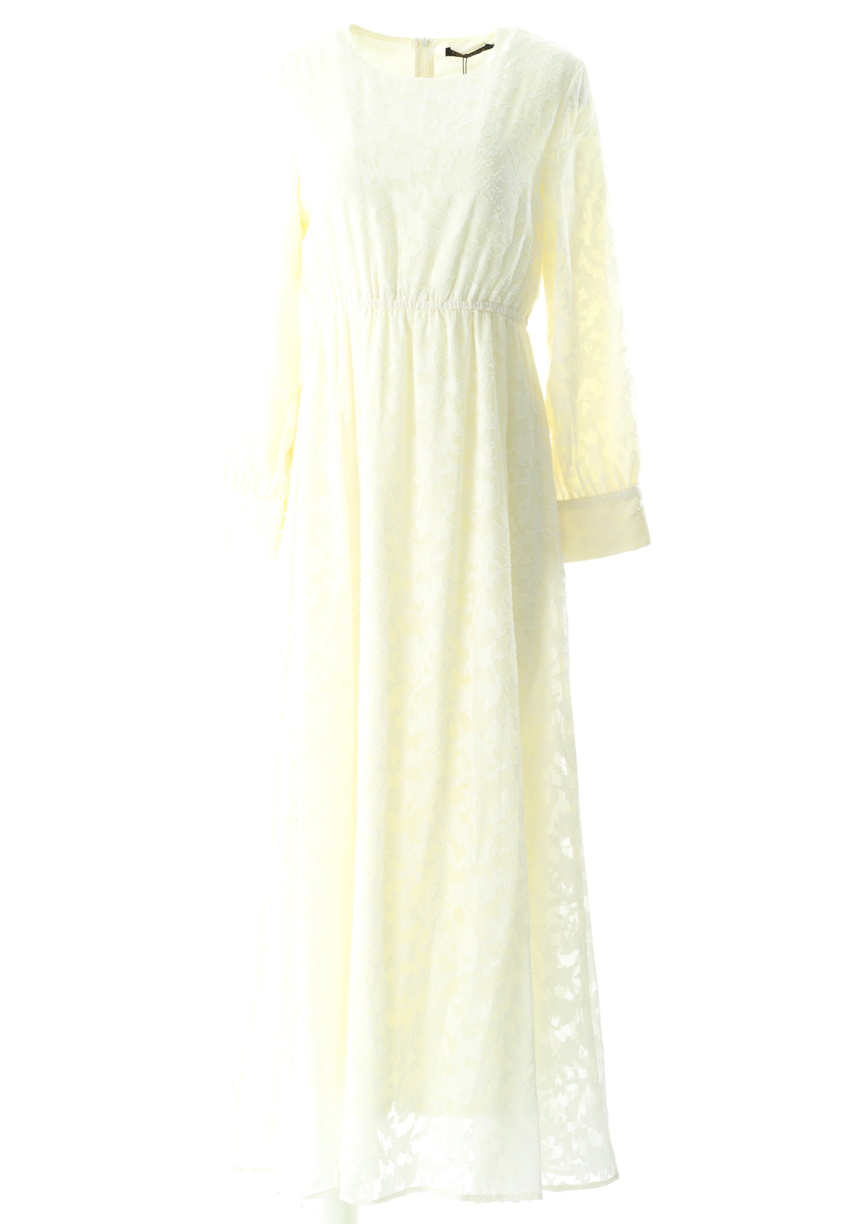 burnout floral maxi dress with belt Kabayare