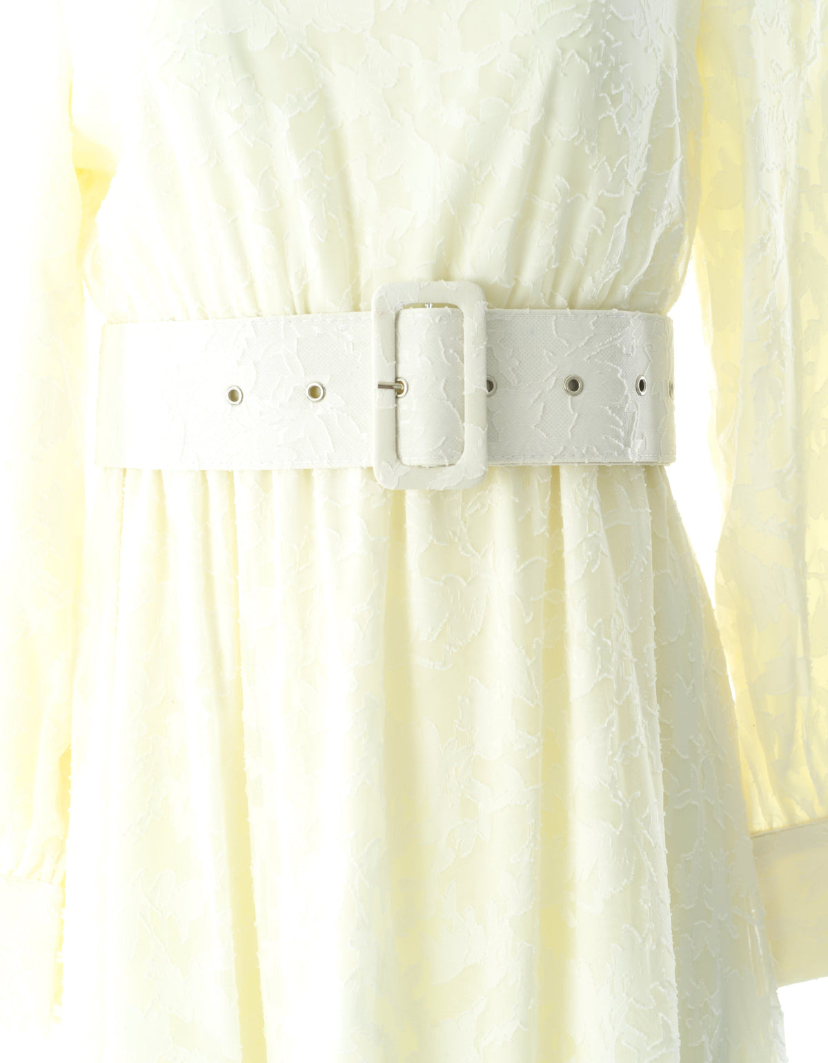 burnout floral maxi dress with belt Kabayare