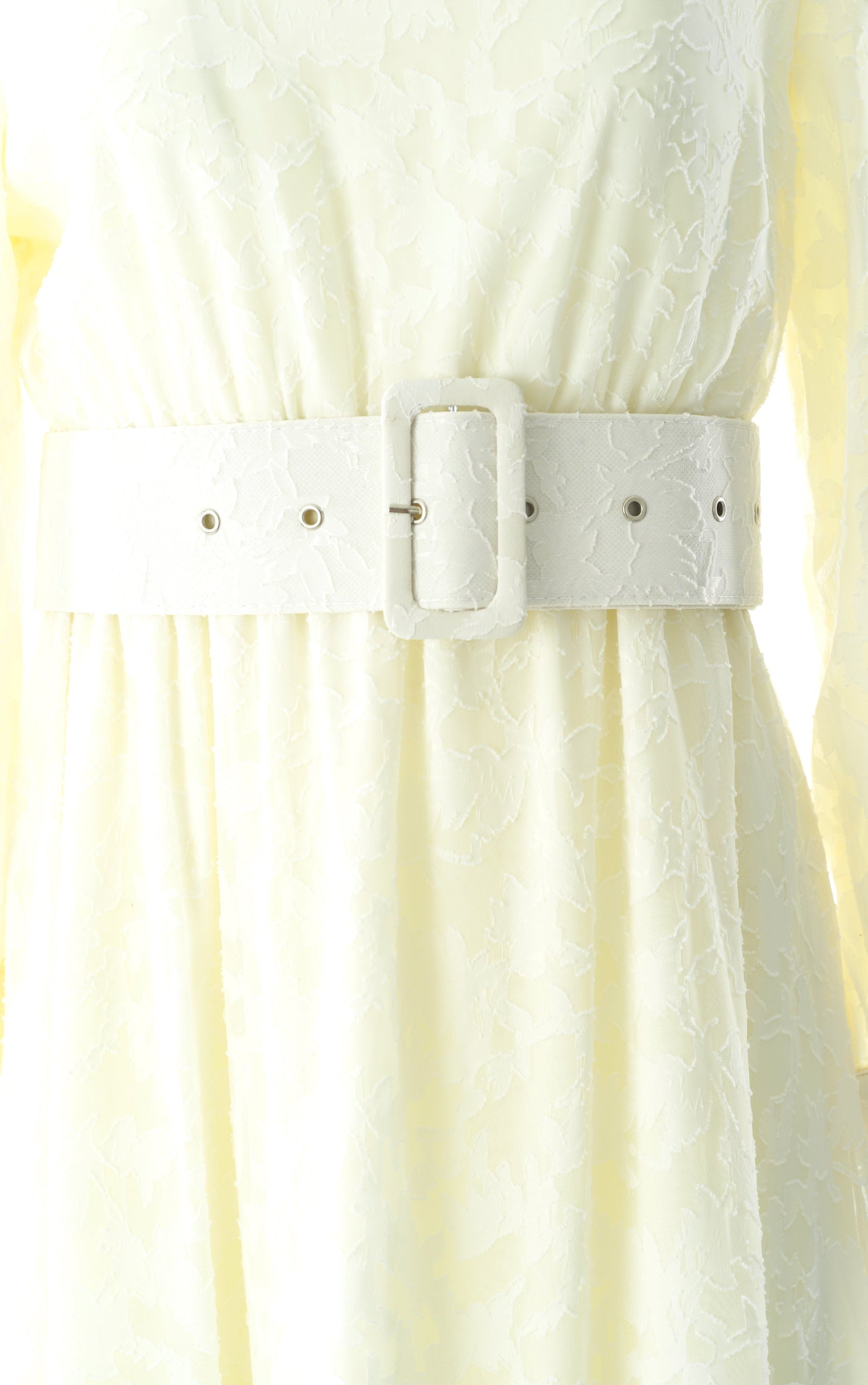 burnout floral maxi dress with belt Kabayare