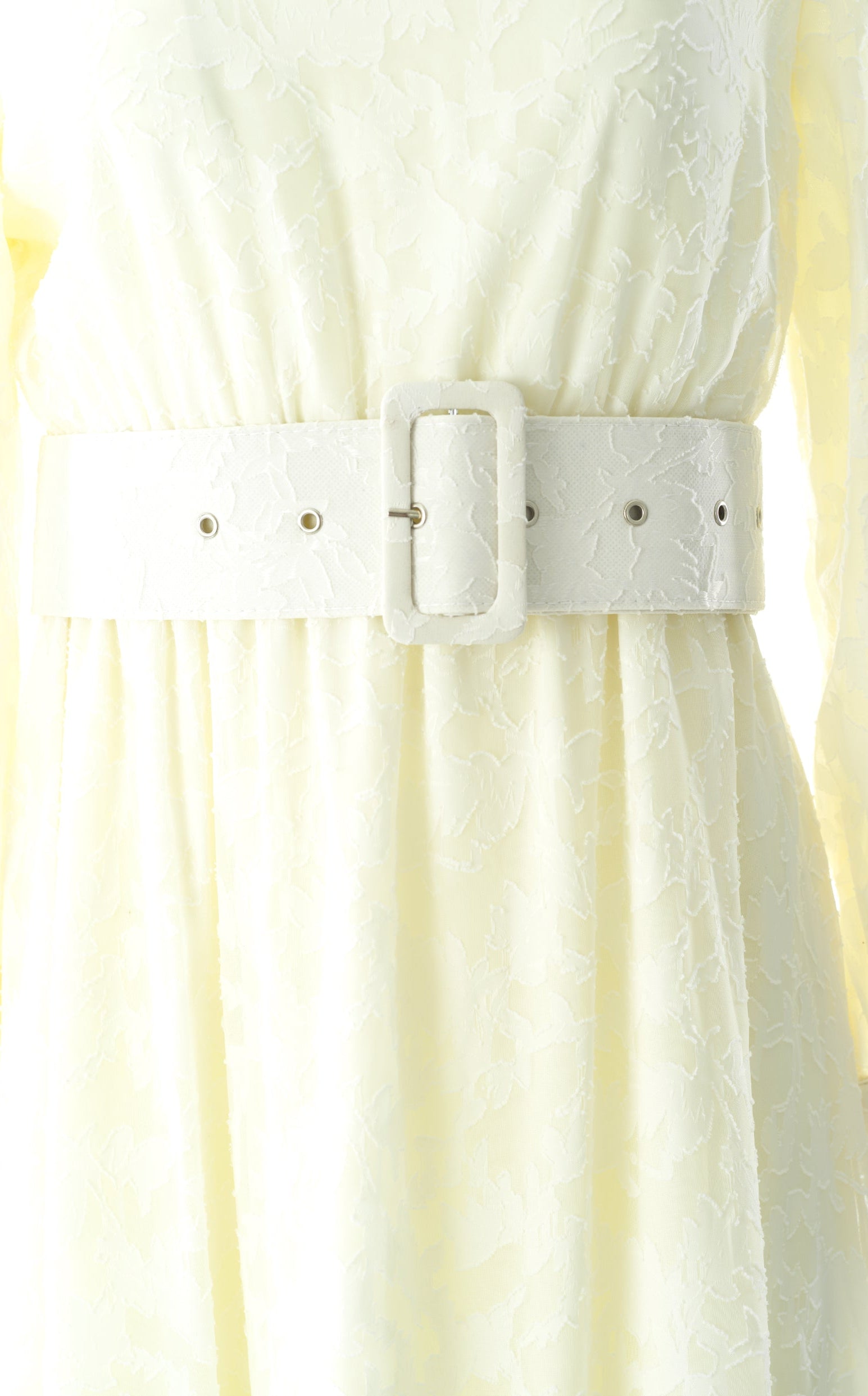 burnout floral maxi dress with belt Kabayare