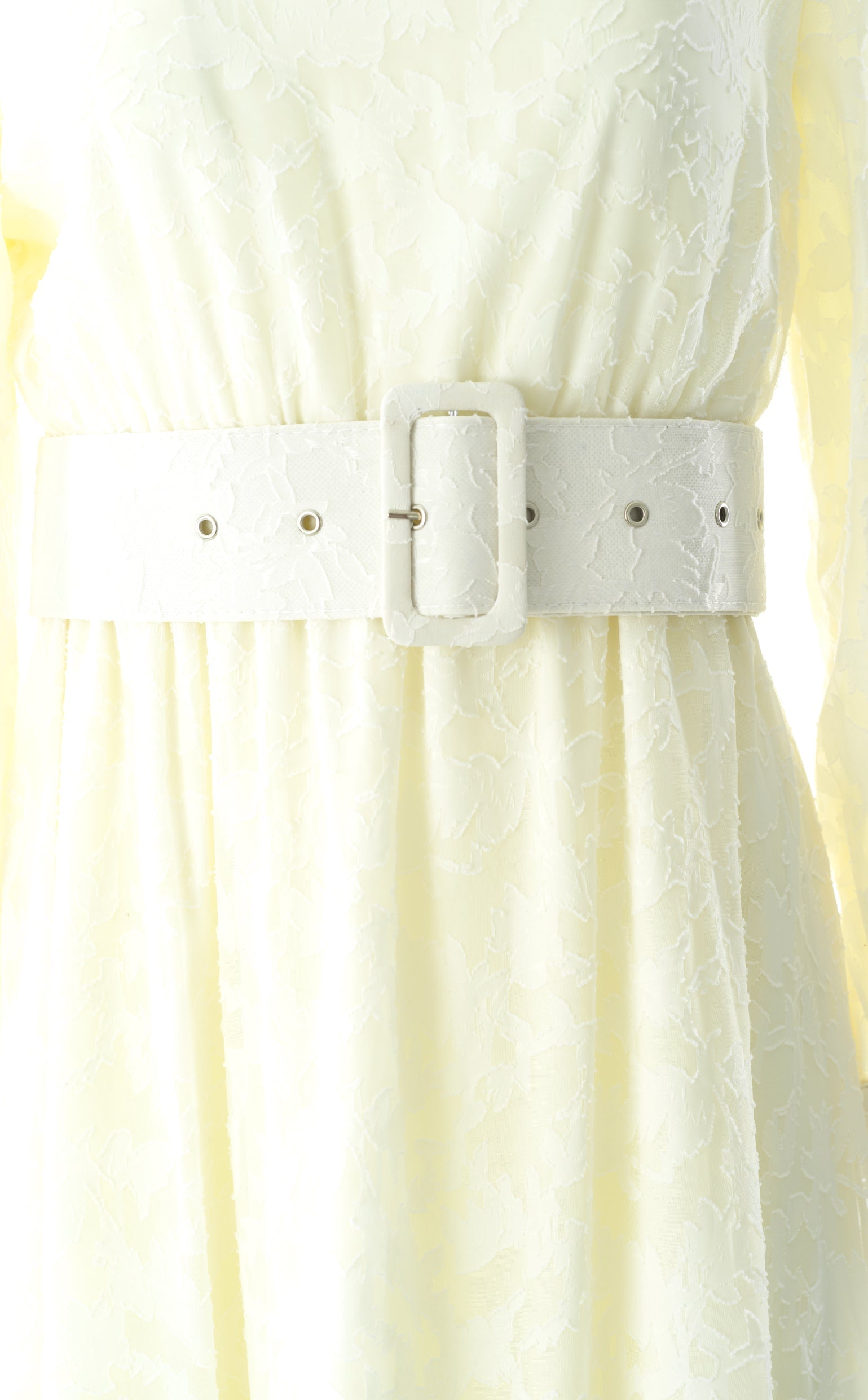 burnout floral maxi dress with belt Kabayare