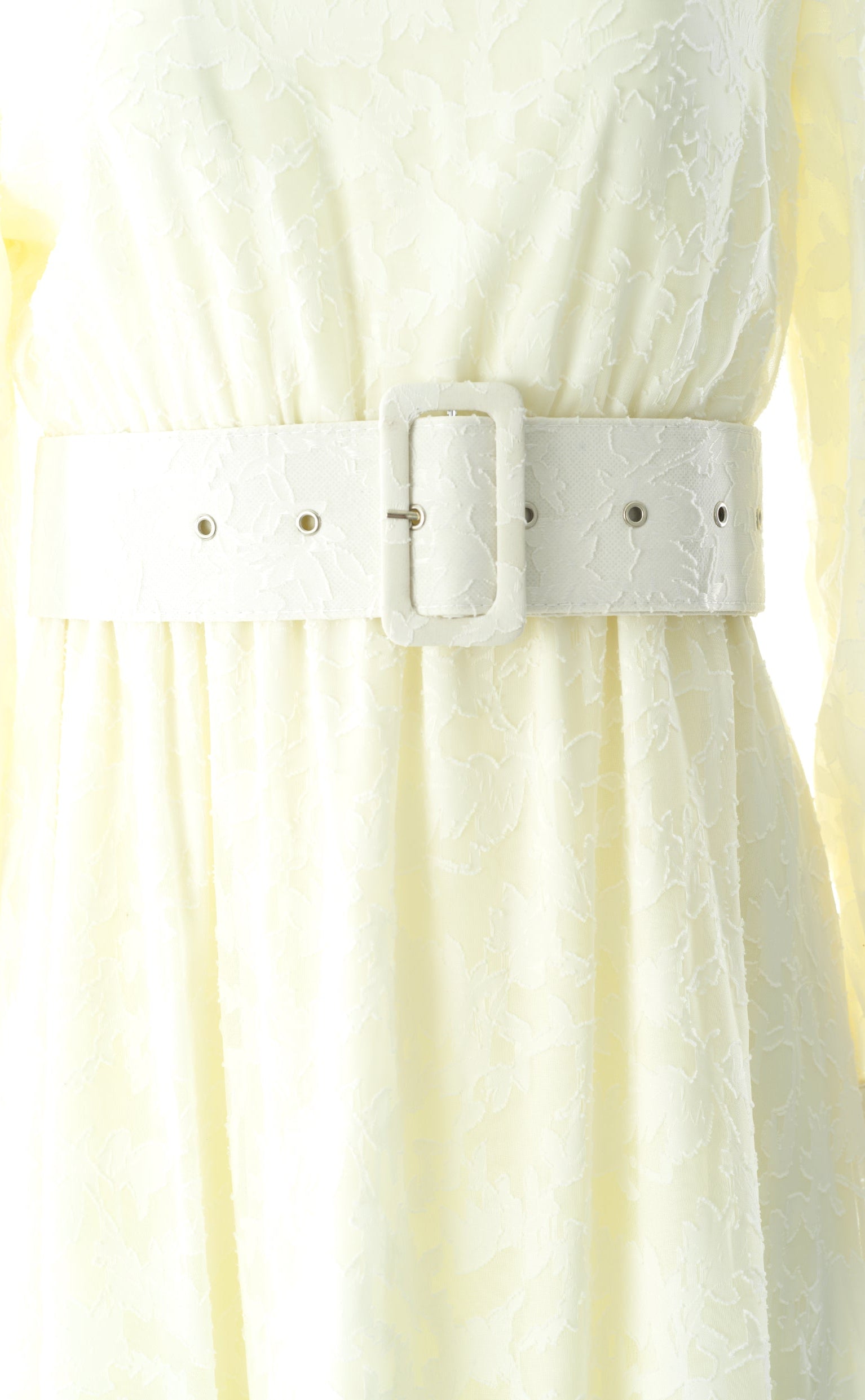 burnout floral maxi dress with belt Kabayare