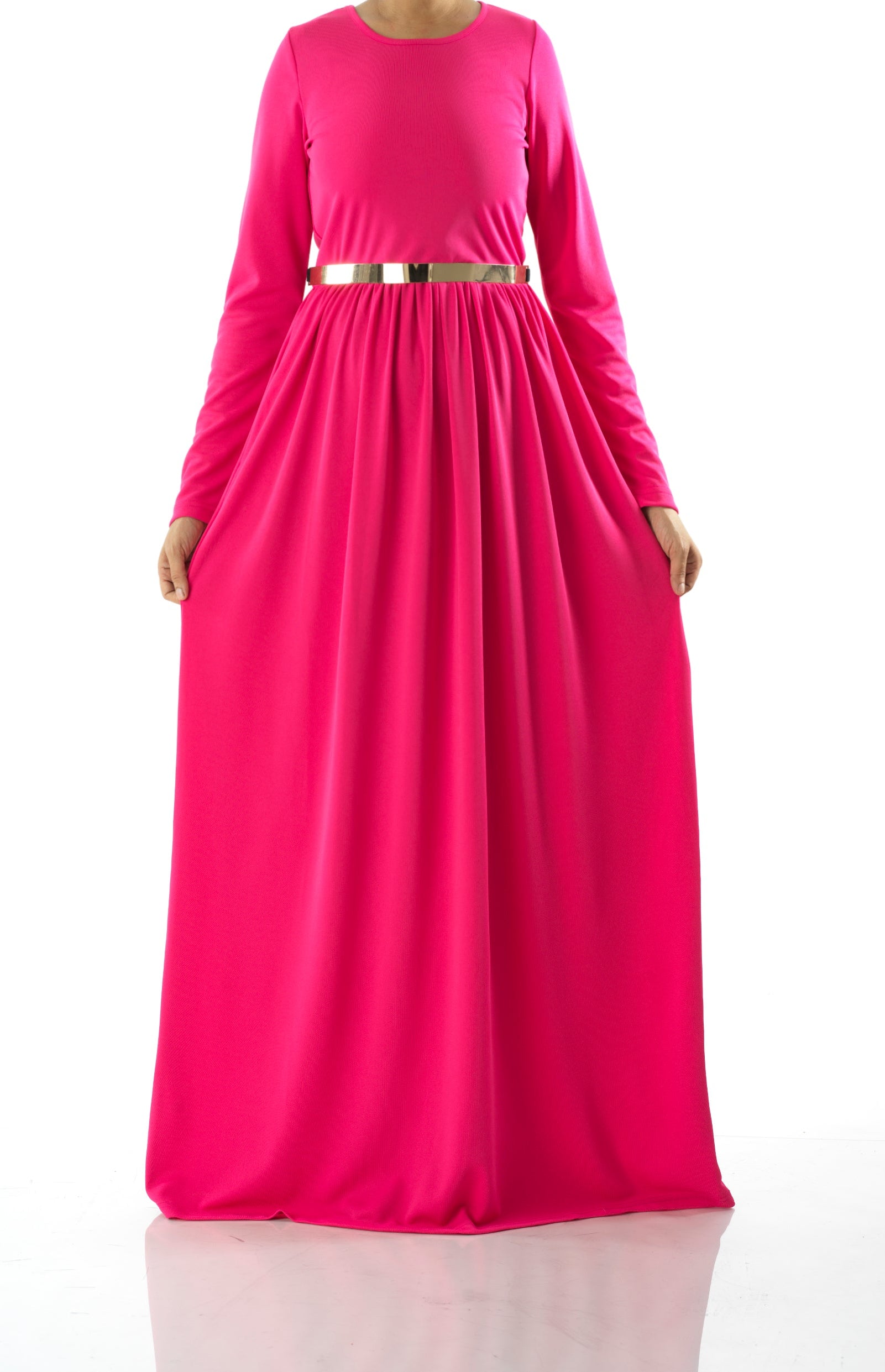 Candy Pink original Milk Silk Maxi Dress Kabayare