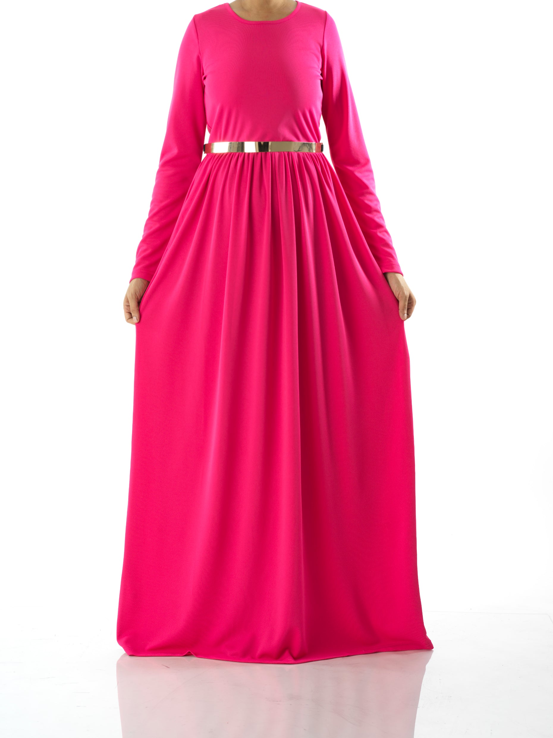 Candy Pink original Milk Silk Maxi Dress Kabayare