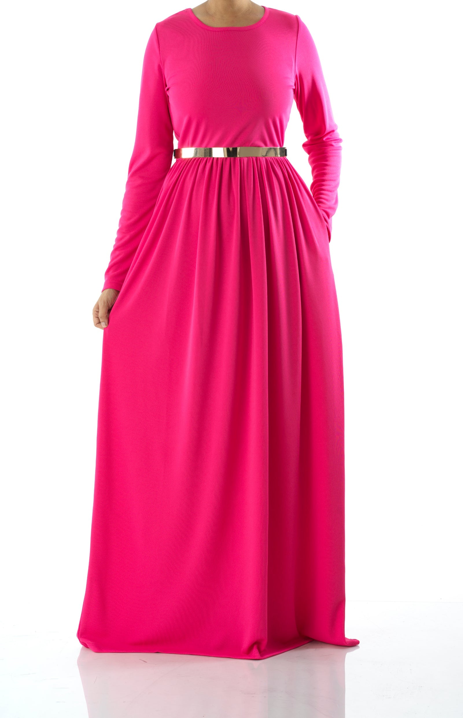 Candy Pink original Milk Silk Maxi Dress Kabayare
