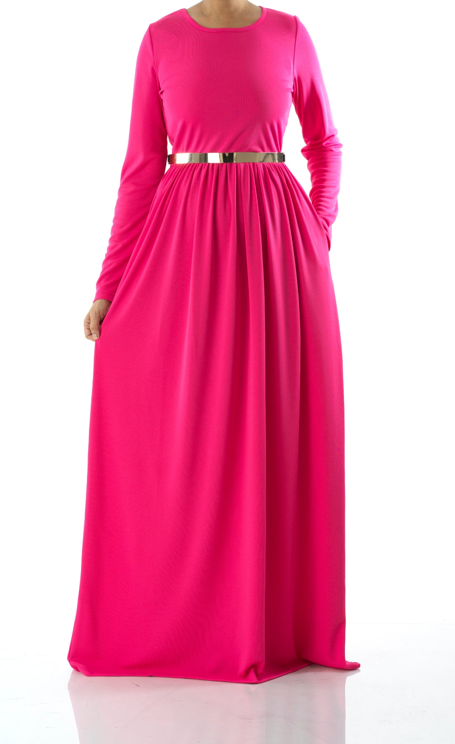 Candy Pink original Milk Silk Maxi Dress Kabayare
