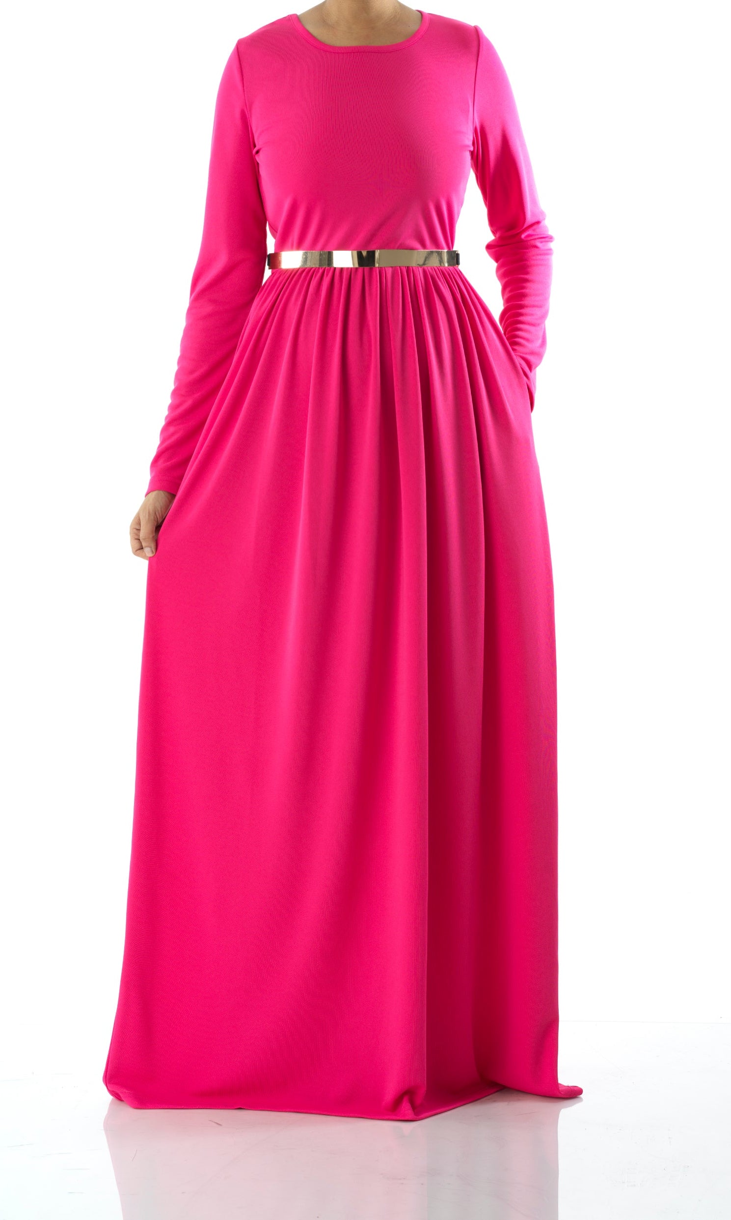 Candy Pink original Milk Silk Maxi Dress Kabayare