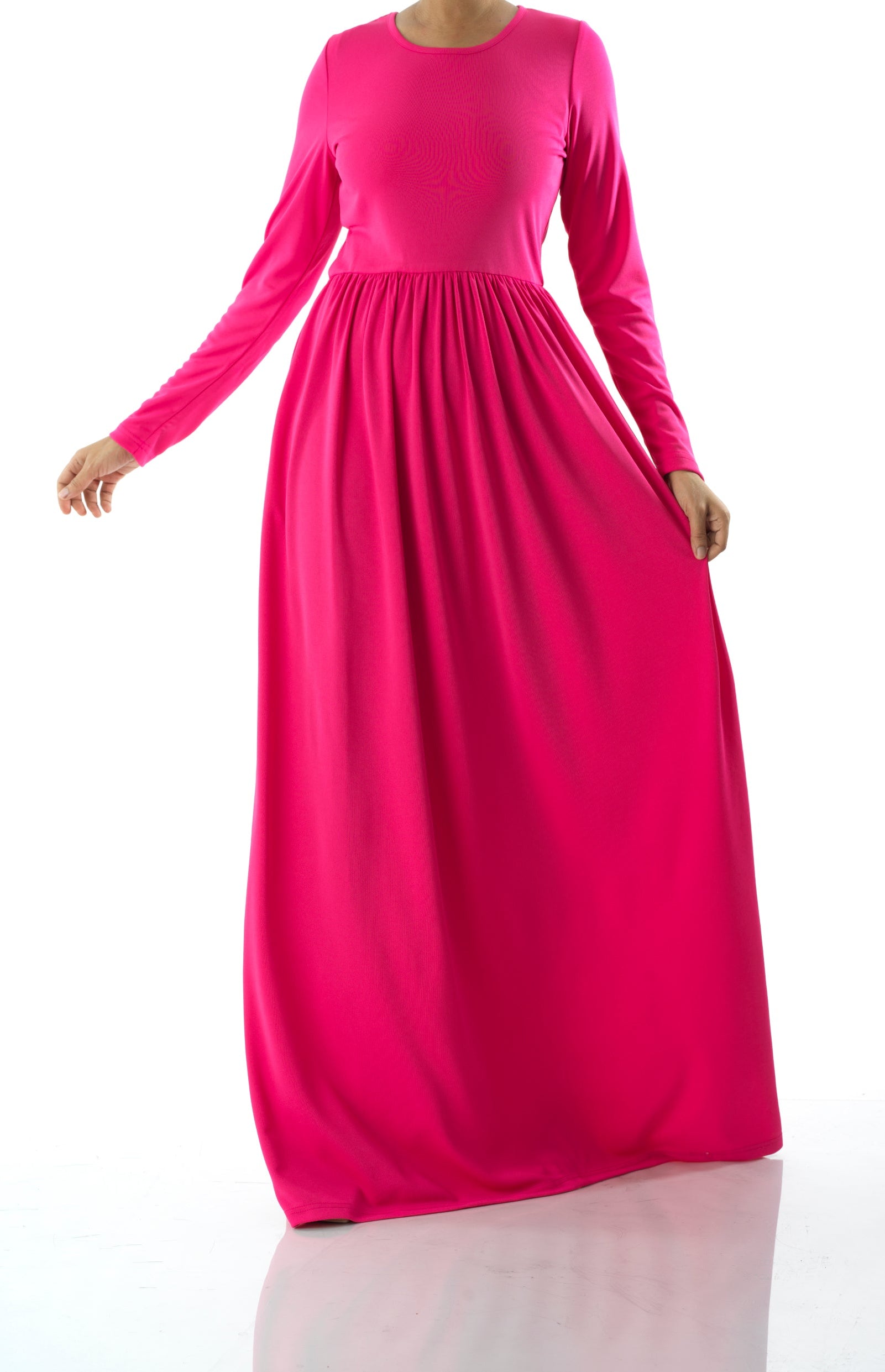 Candy Pink original Milk Silk Maxi Dress Kabayare